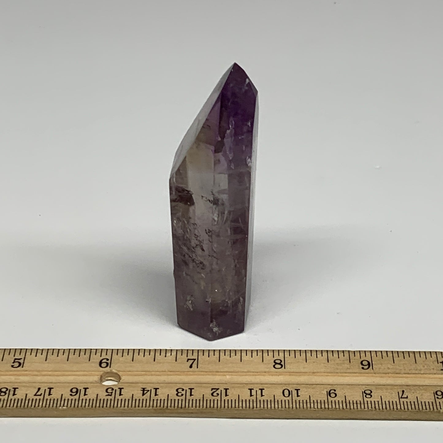 96.3g, 3.5"x1.2"x0.9", Natural Amethyst Tower Point Obelisk @Brazil, B32275