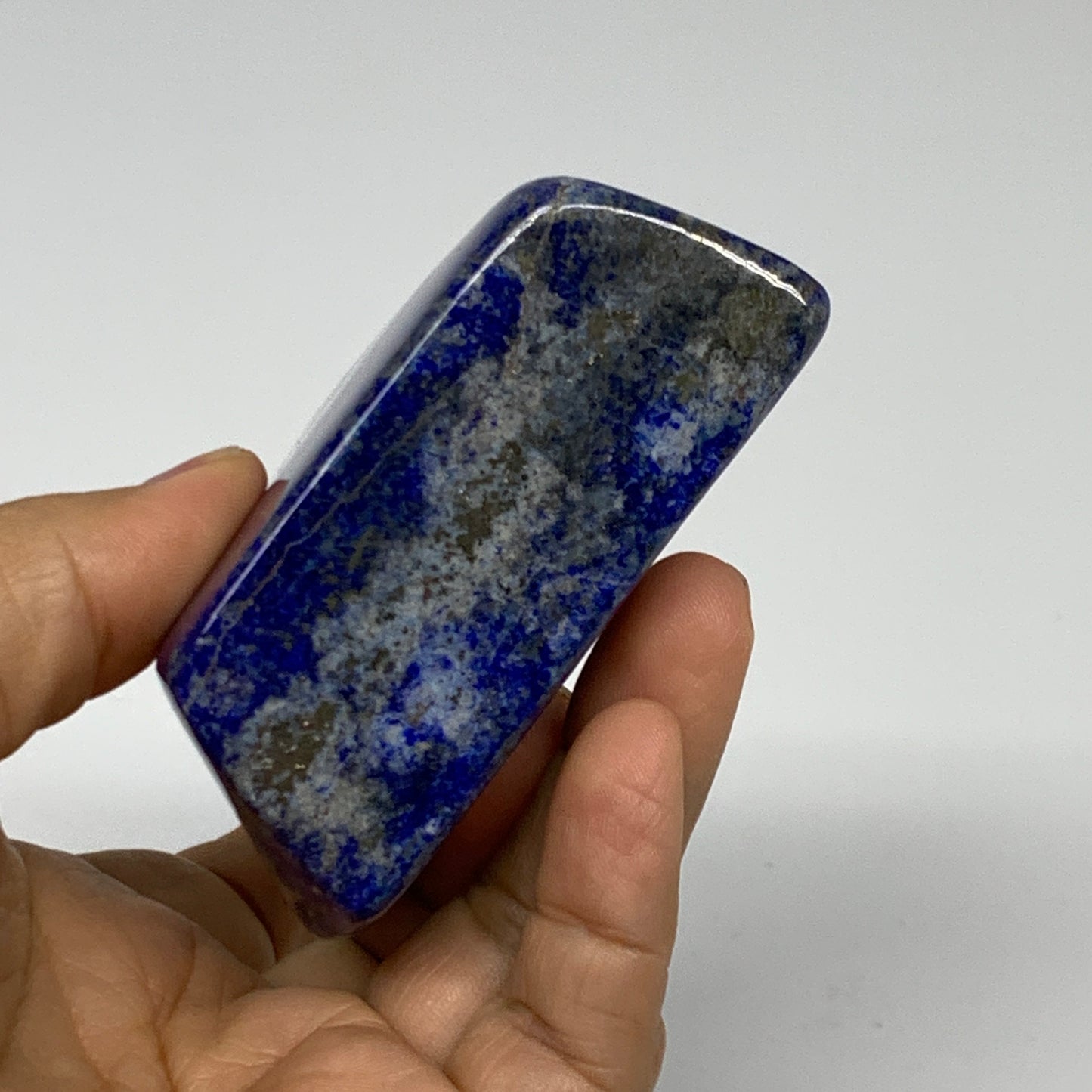 0.76 lbs, 3.4"x2.9"x1.3", Natural Freeform Lapis Lazuli from Afghanistan, B32976
