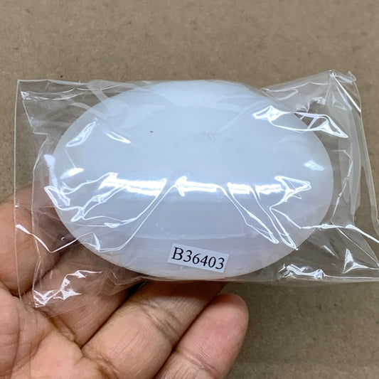 104g, 2.7"x2"x1", White Selenite Palmstone Crystal Pillow Reiki, B36403