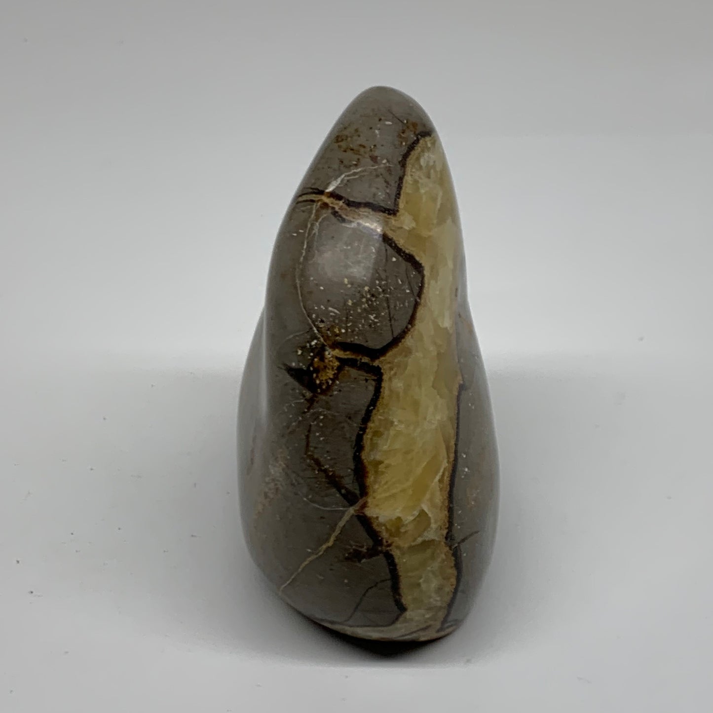 1.81 lbs, 4.3"x3.7"x2.3", Septarian Nodules Freeform Polished Crystal, B38150