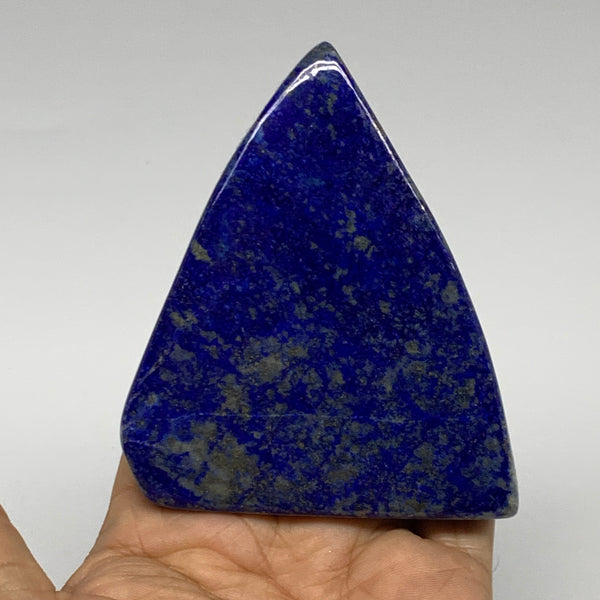 0.41 lbs, 3.6"x3.1"x0.6", Natural Freeform Lapis Lazuli from Afghanistan, B32978