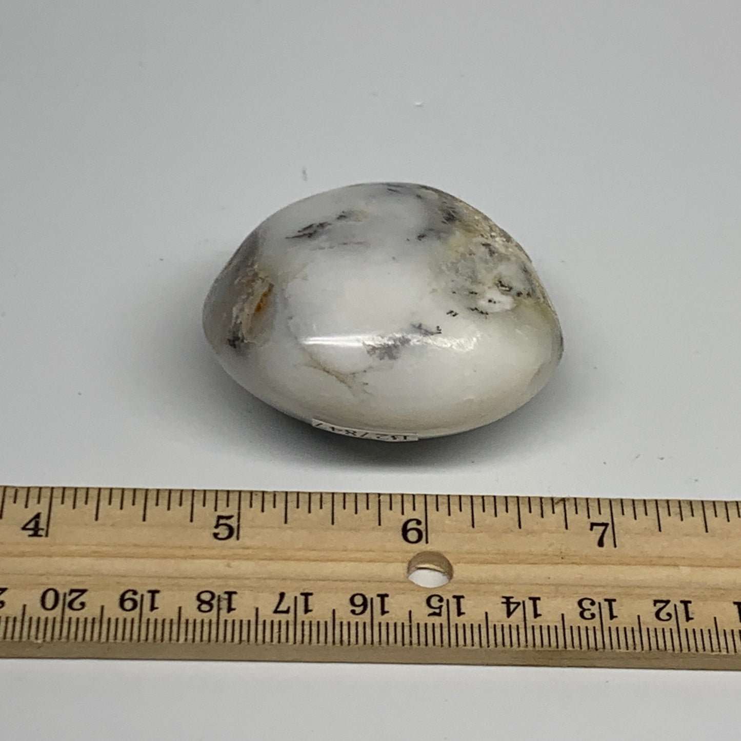 79.8g, 2"x1.9"x1.1", Dendrite Opal Palm-Stone Reiki Energy Crystal, B27847