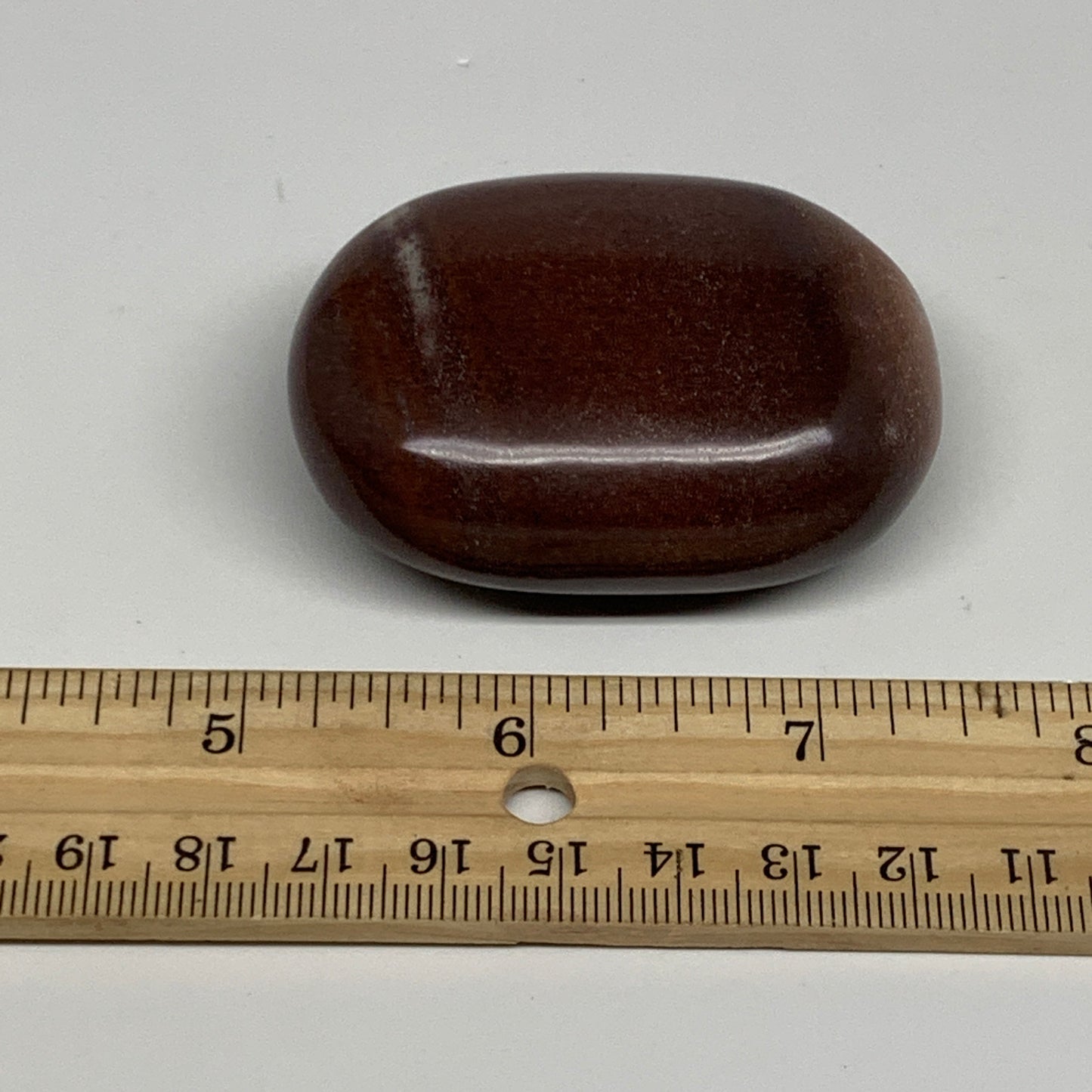 108.3g, 2.4"x1.7"x1", Narmada Shiva Lingam Palm-Stone Polished, B29366