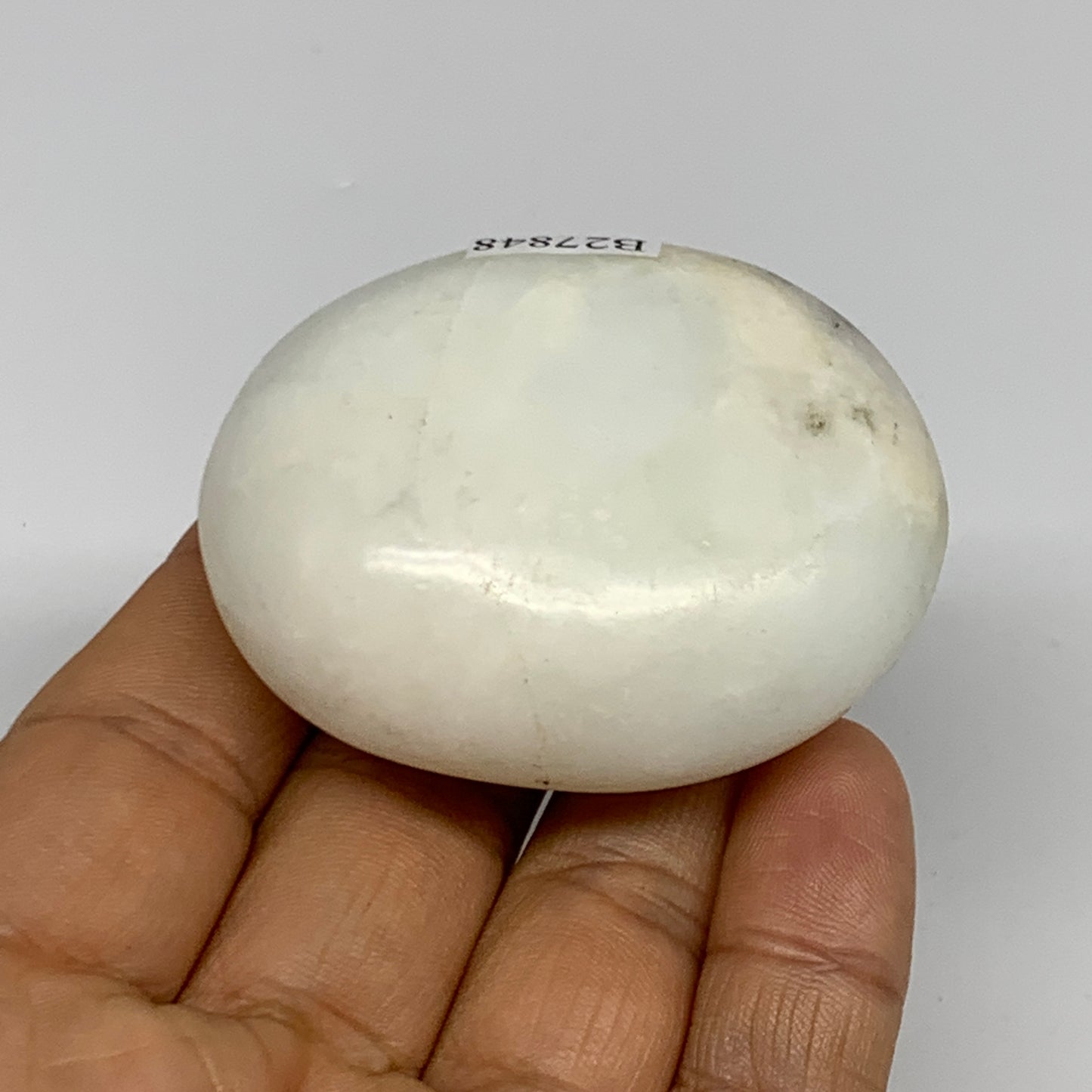 74.6g, 2.2"x1.8"x0.9", Dendrite Opal Palm-Stone Reiki Energy Crystal, B27848