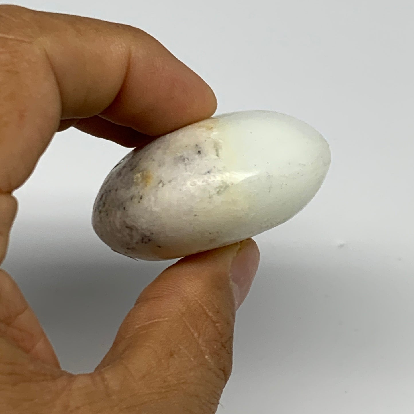 74.6g, 2.2"x1.8"x0.9", Dendrite Opal Palm-Stone Reiki Energy Crystal, B27848