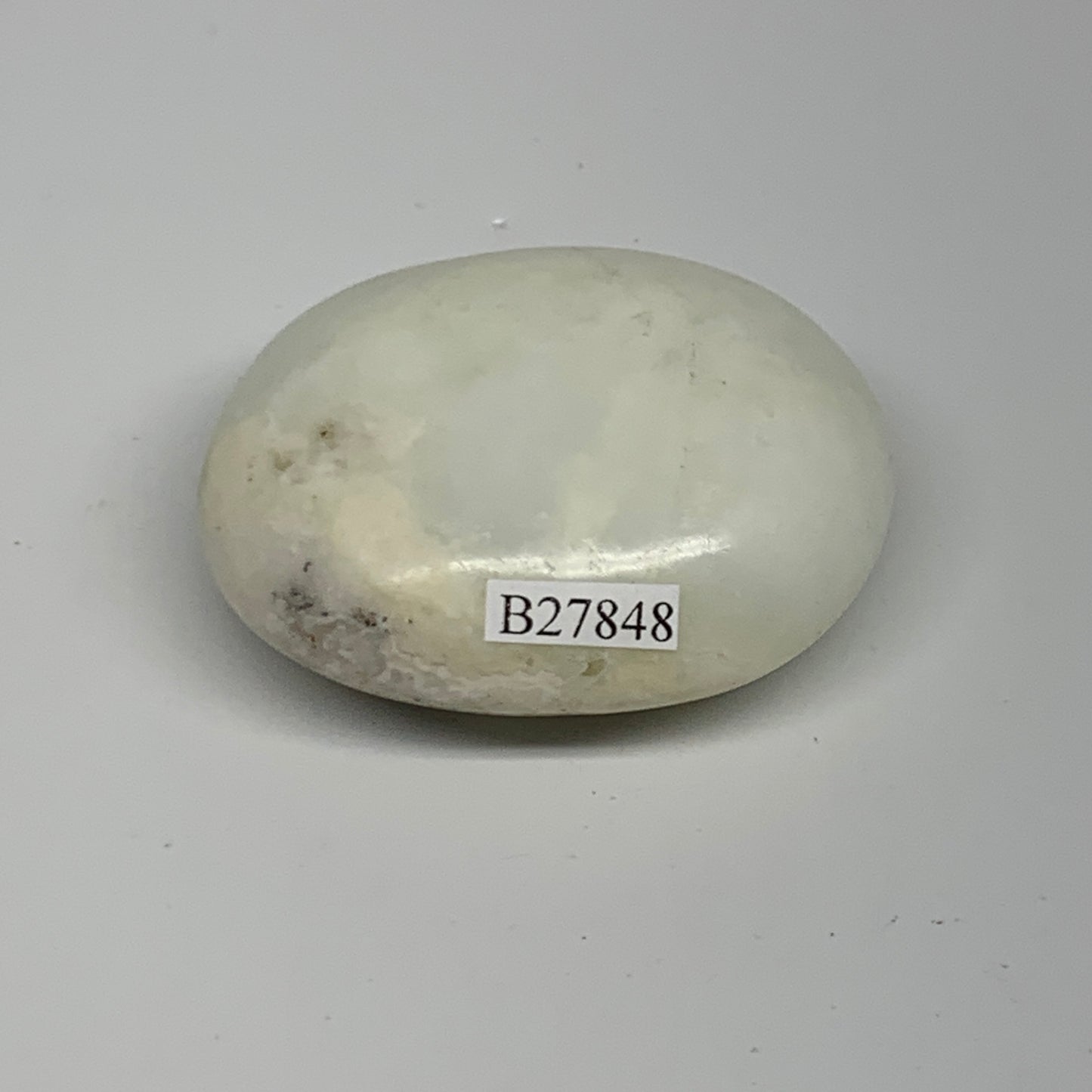 74.6g, 2.2"x1.8"x0.9", Dendrite Opal Palm-Stone Reiki Energy Crystal, B27848