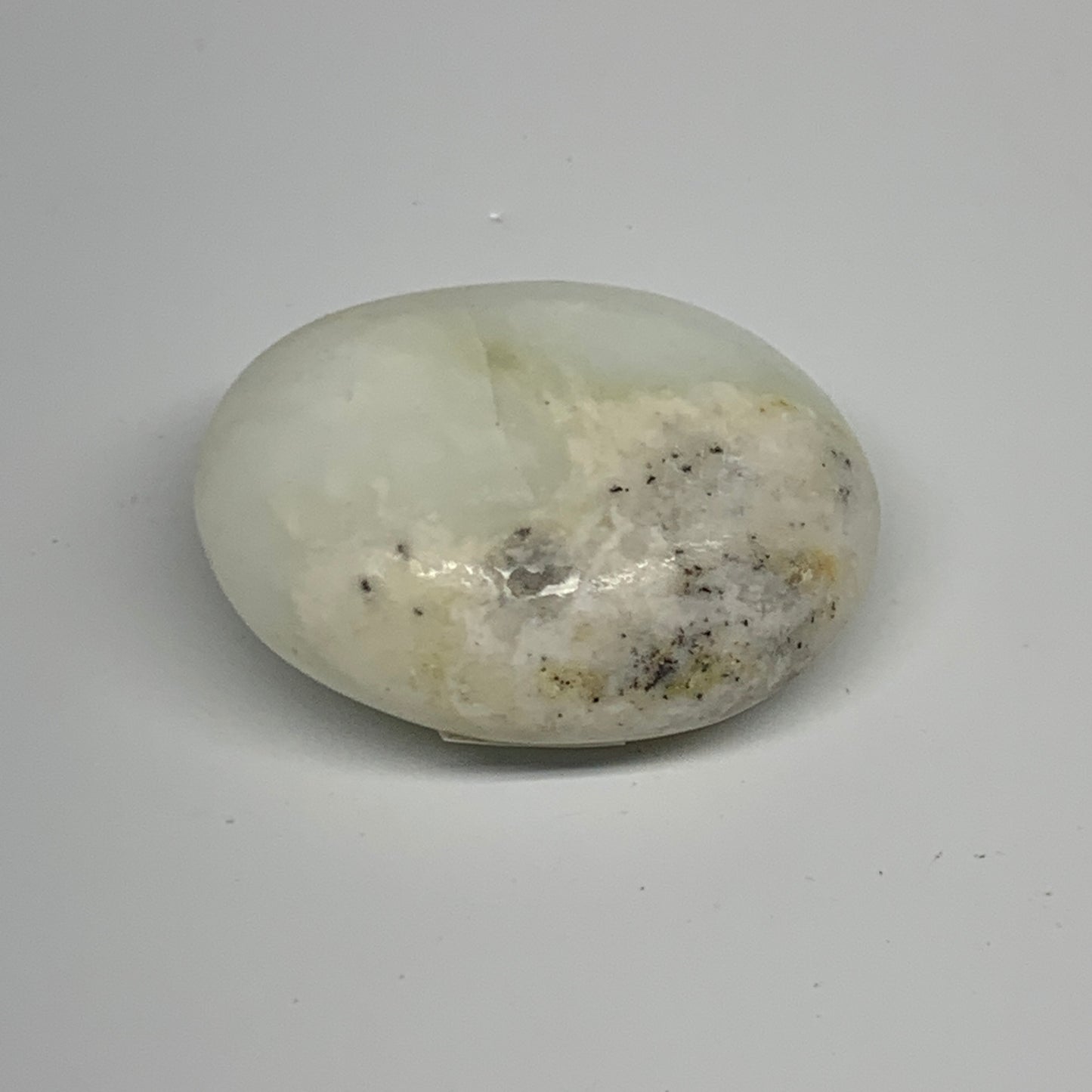 74.6g, 2.2"x1.8"x0.9", Dendrite Opal Palm-Stone Reiki Energy Crystal, B27848