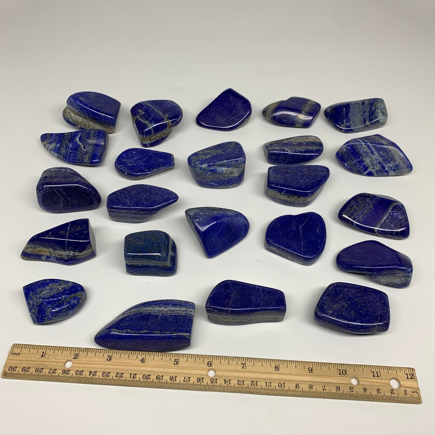 5.4 lbs, 1.8"-3", 23 pcs, Lapis Lazuli Freeform Polished @Afghanistan, B32979