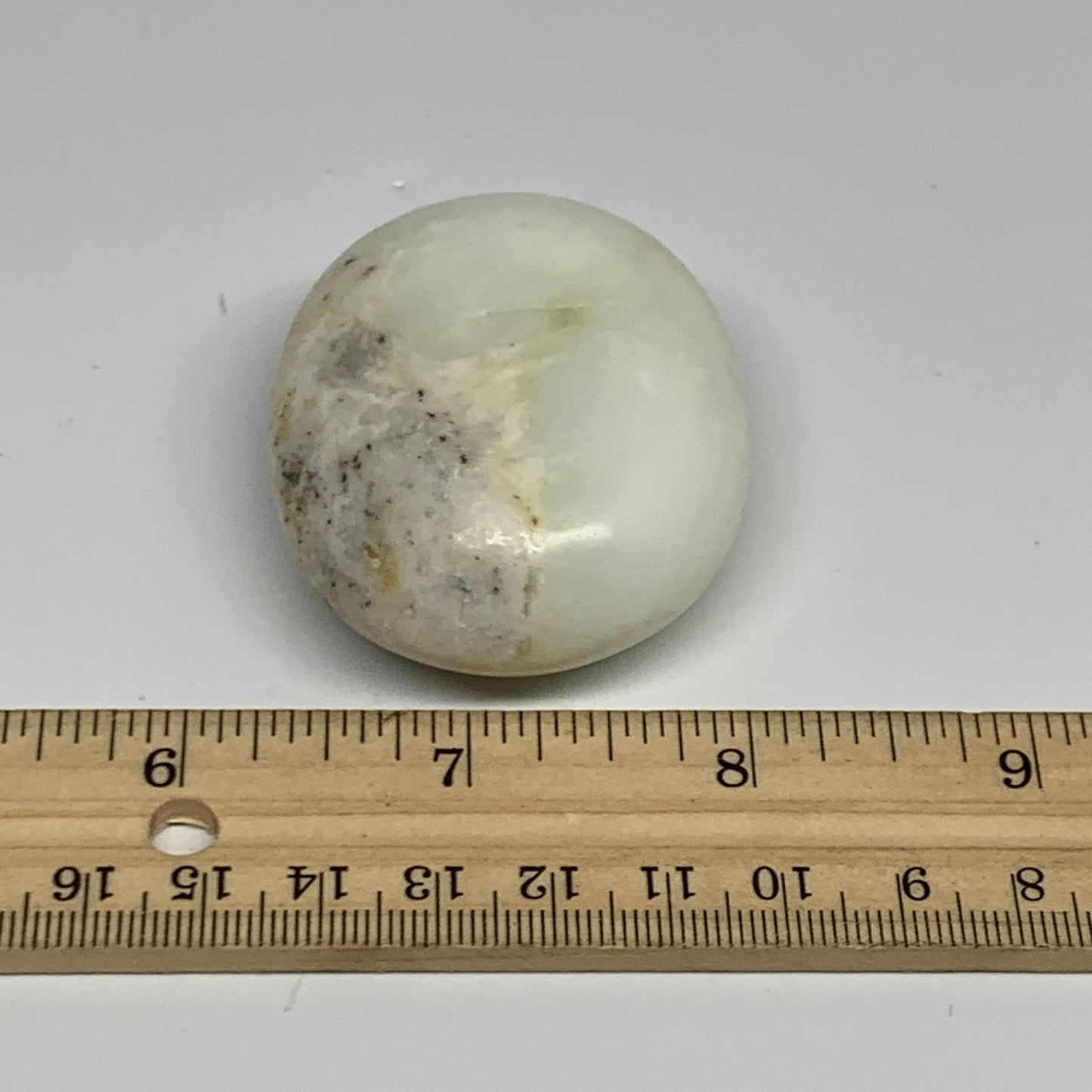 74.6g, 2.2"x1.8"x0.9", Dendrite Opal Palm-Stone Reiki Energy Crystal, B27848