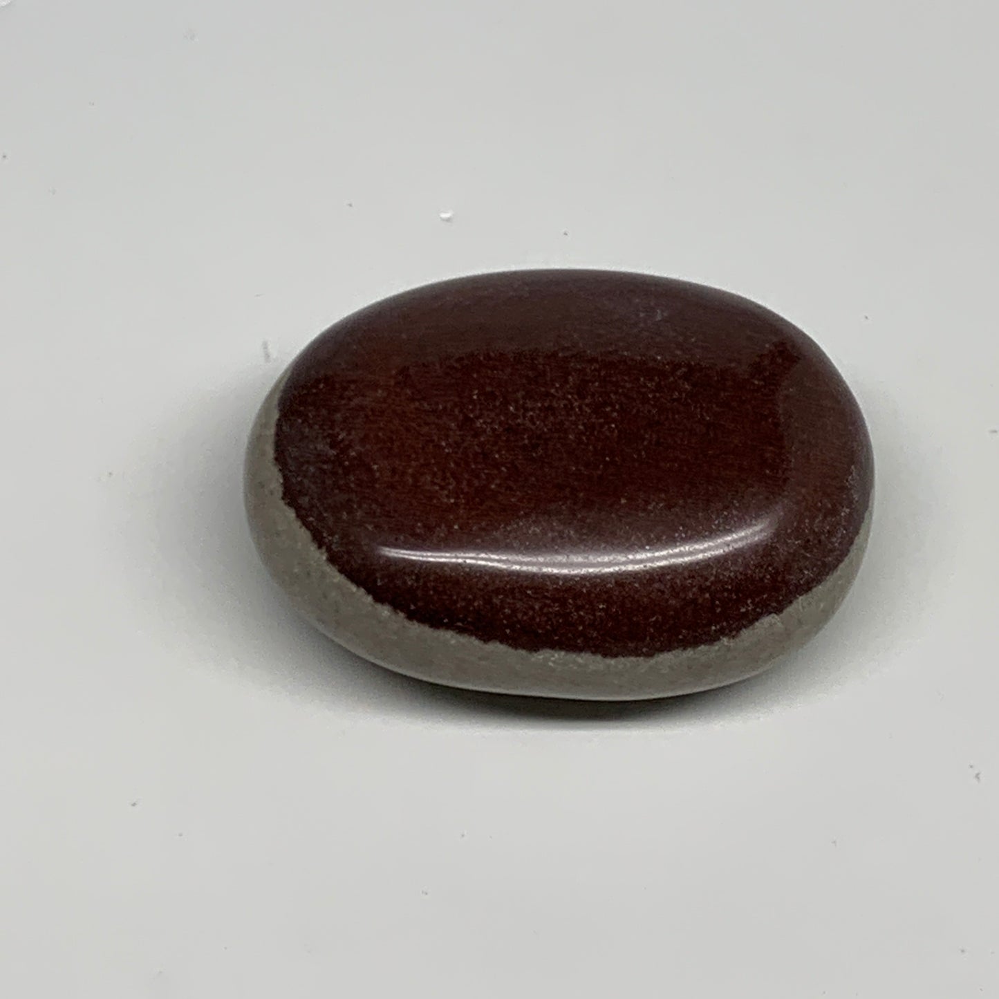 104.3g, 2.3"x1.8"x1", Narmada Shiva Lingam Palm-Stone Polished, B29365