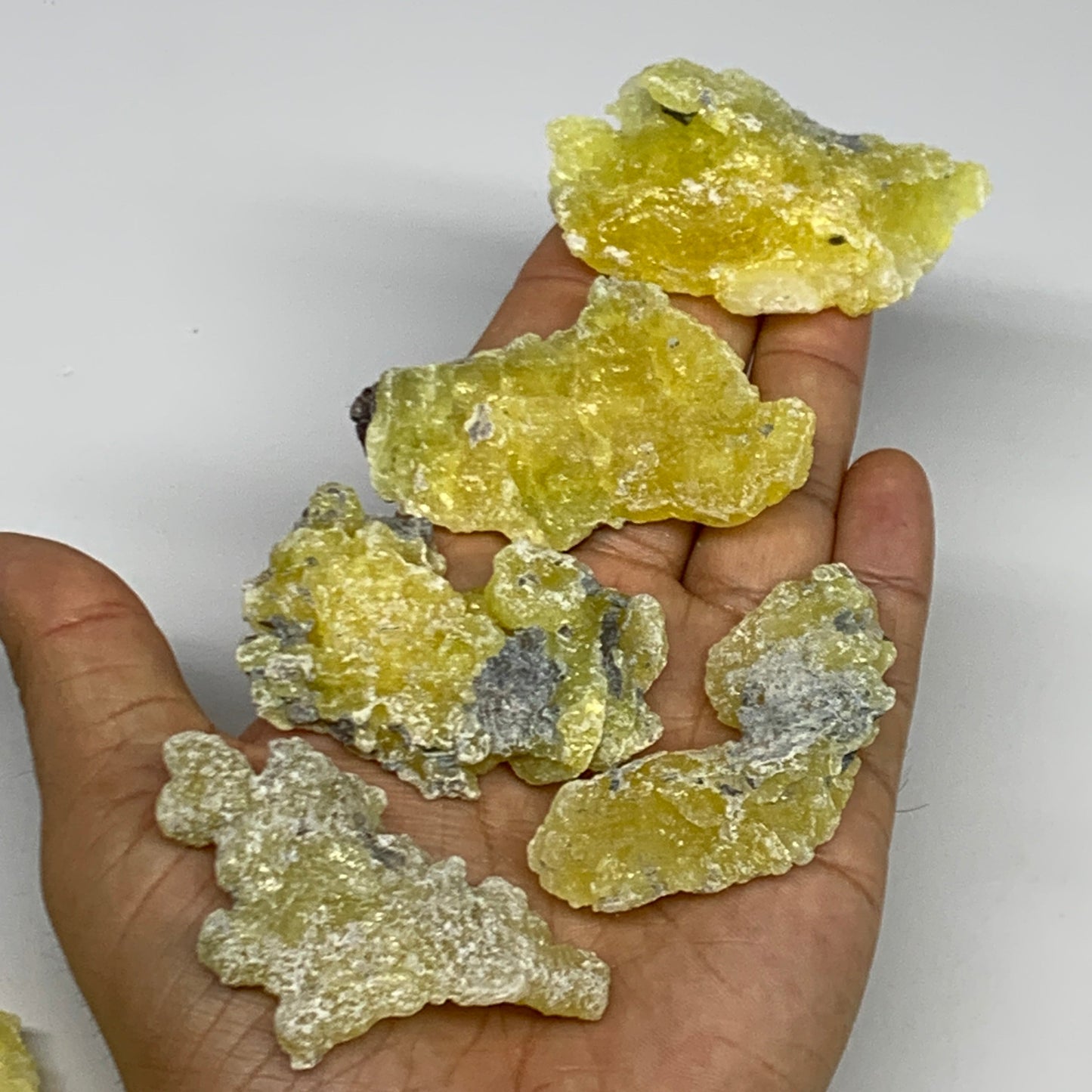 0.61 lbs, 1.9"-2.5", 16pcs, Brucite Crystal Minerals Specimens @Pakistan, B30150