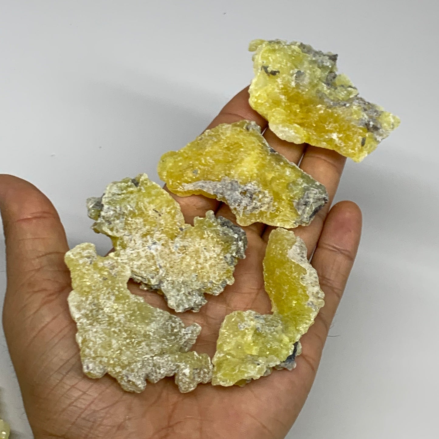 0.61 lbs, 1.9"-2.5", 16pcs, Brucite Crystal Minerals Specimens @Pakistan, B30150