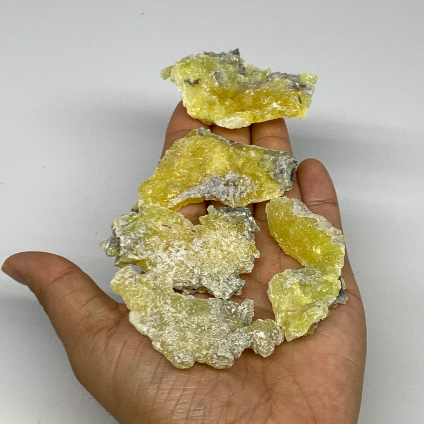 0.61 lbs, 1.9"-2.5", 16pcs, Brucite Crystal Minerals Specimens @Pakistan, B30150