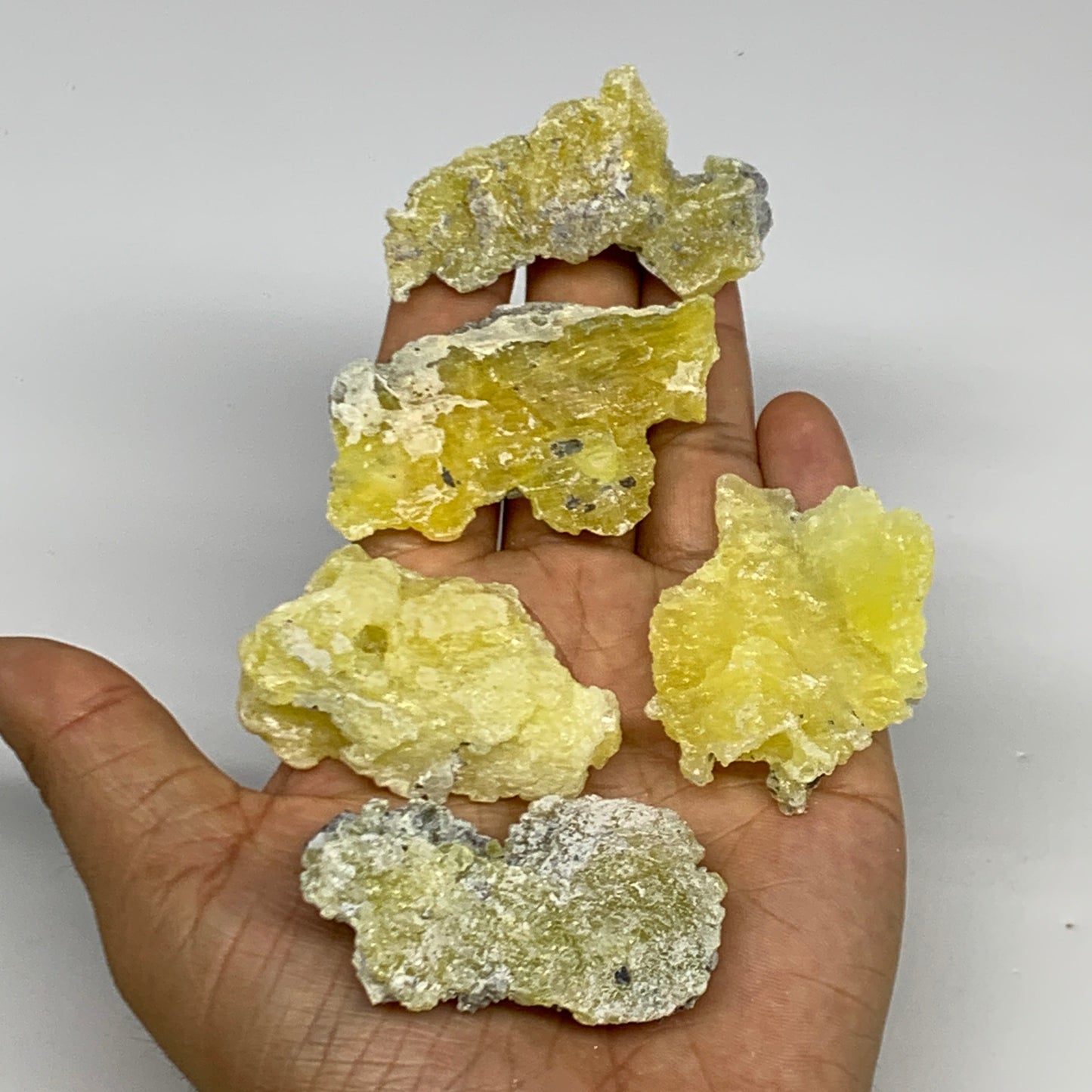 0.61 lbs, 1.9"-2.5", 16pcs, Brucite Crystal Minerals Specimens @Pakistan, B30150