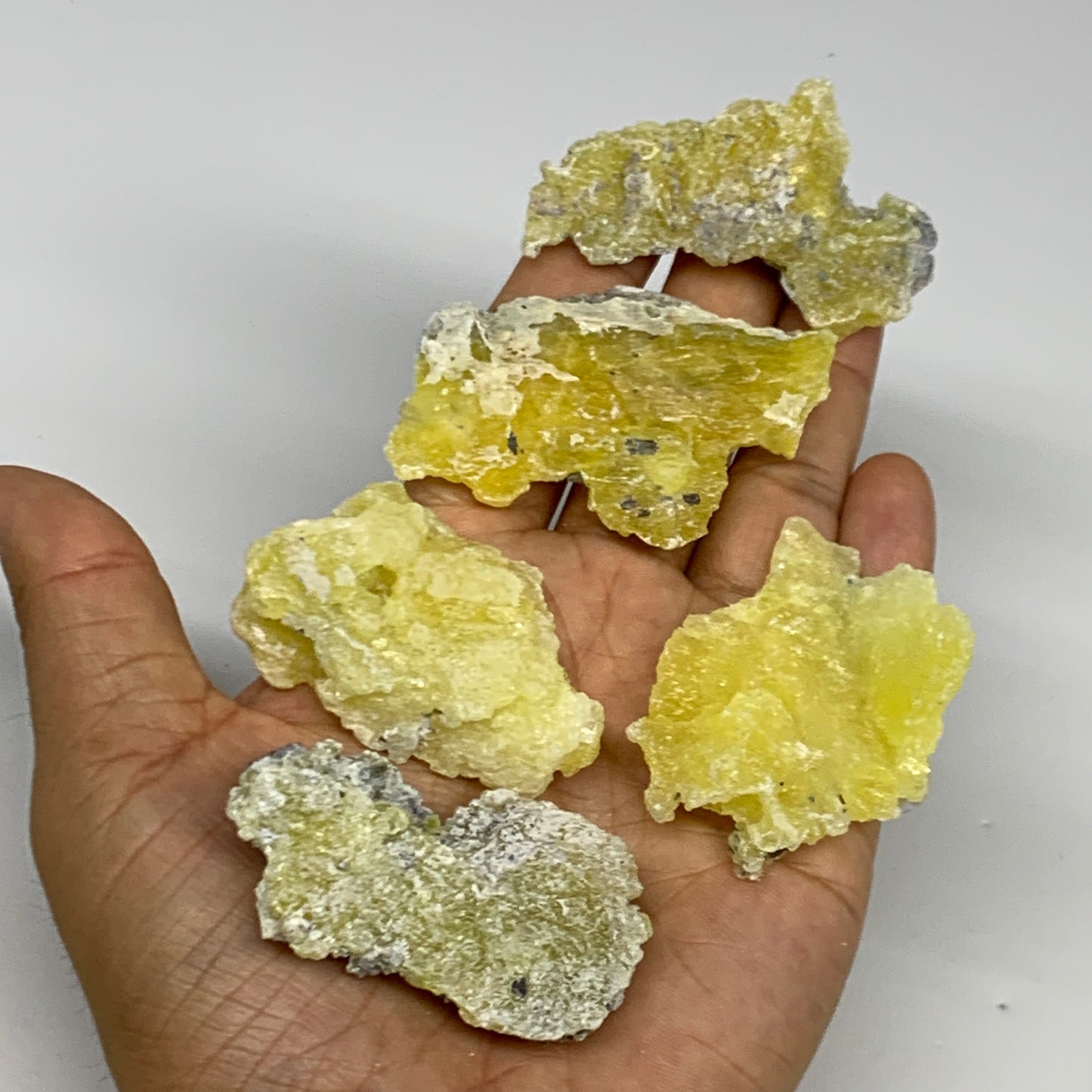 0.61 lbs, 1.9"-2.5", 16pcs, Brucite Crystal Minerals Specimens @Pakistan, B30150