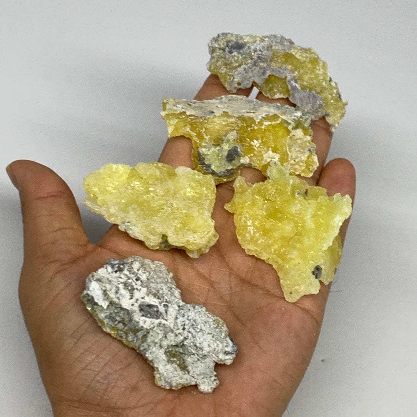 0.61 lbs, 1.9"-2.5", 16pcs, Brucite Crystal Minerals Specimens @Pakistan, B30150
