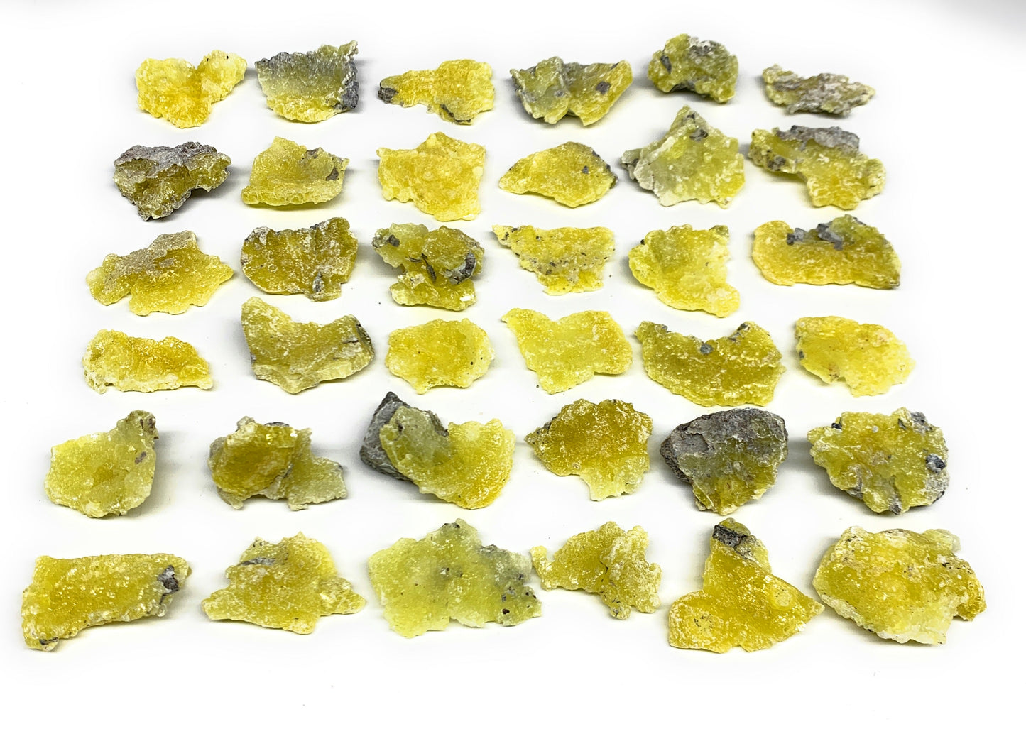 0.71 lbs, 1.3"-1.9", 36pcs, Brucite Crystal Minerals Specimens @Pakistan, B30151