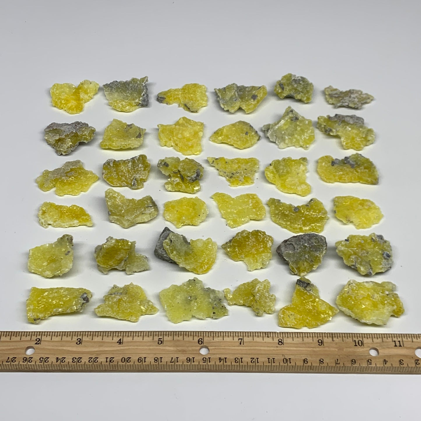 0.71 lbs, 1.3"-1.9", 36pcs, Brucite Crystal Minerals Specimens @Pakistan, B30151