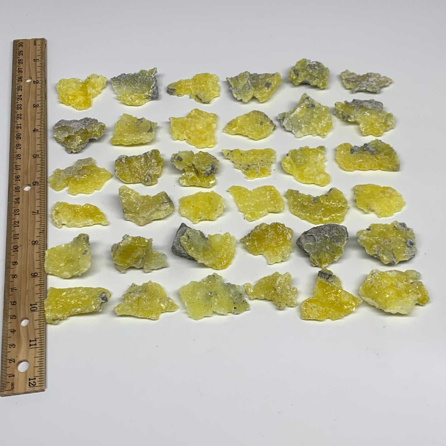 0.71 lbs, 1.3"-1.9", 36pcs, Brucite Crystal Minerals Specimens @Pakistan, B30151