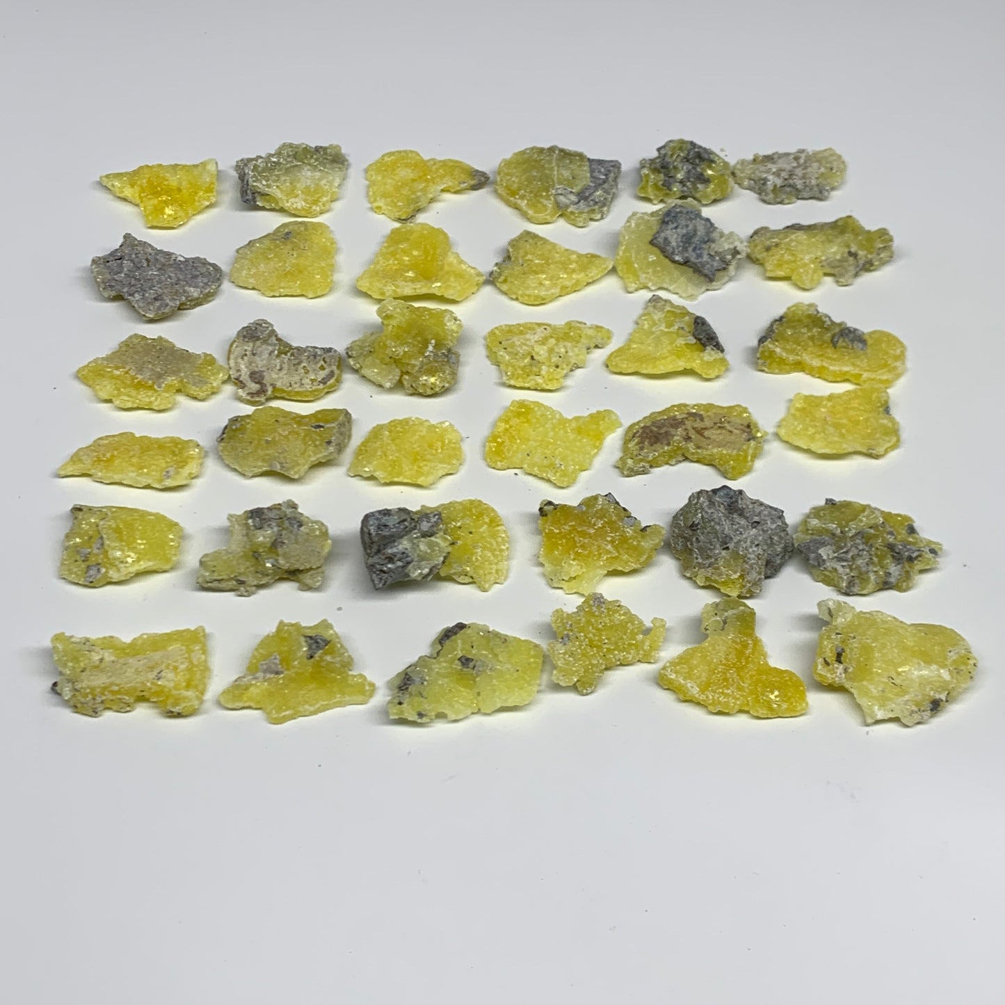 0.71 lbs, 1.3"-1.9", 36pcs, Brucite Crystal Minerals Specimens @Pakistan, B30151