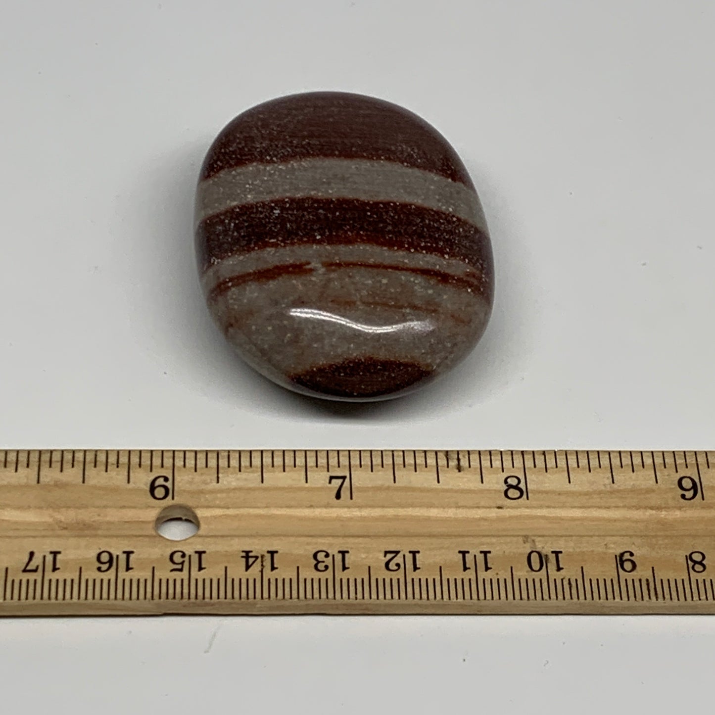 96g, 2.3"x1.8"x0.9", Narmada Shiva Lingam Palm-Stone Polished, B29361