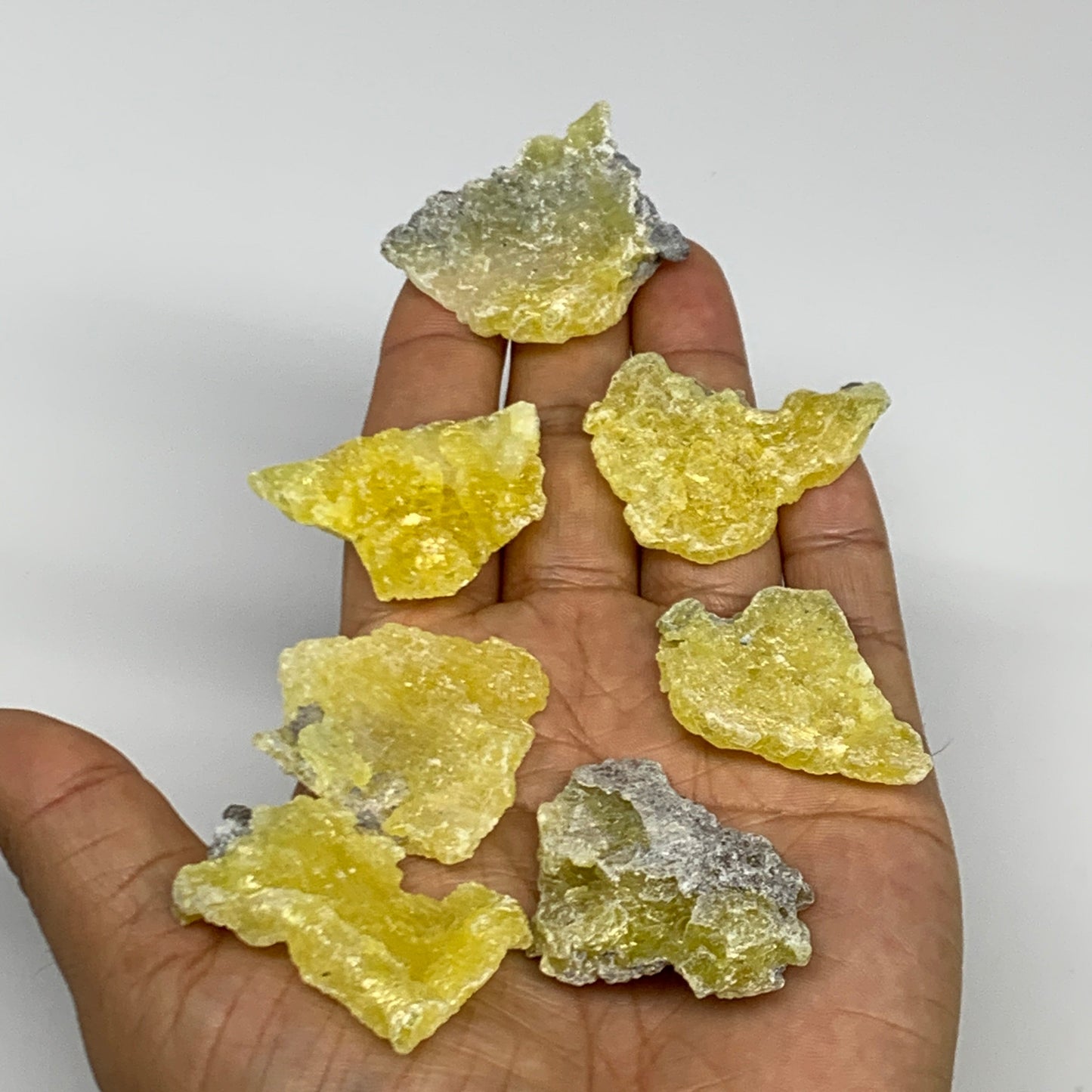 0.71 lbs, 1.3"-1.9", 36pcs, Brucite Crystal Minerals Specimens @Pakistan, B30151