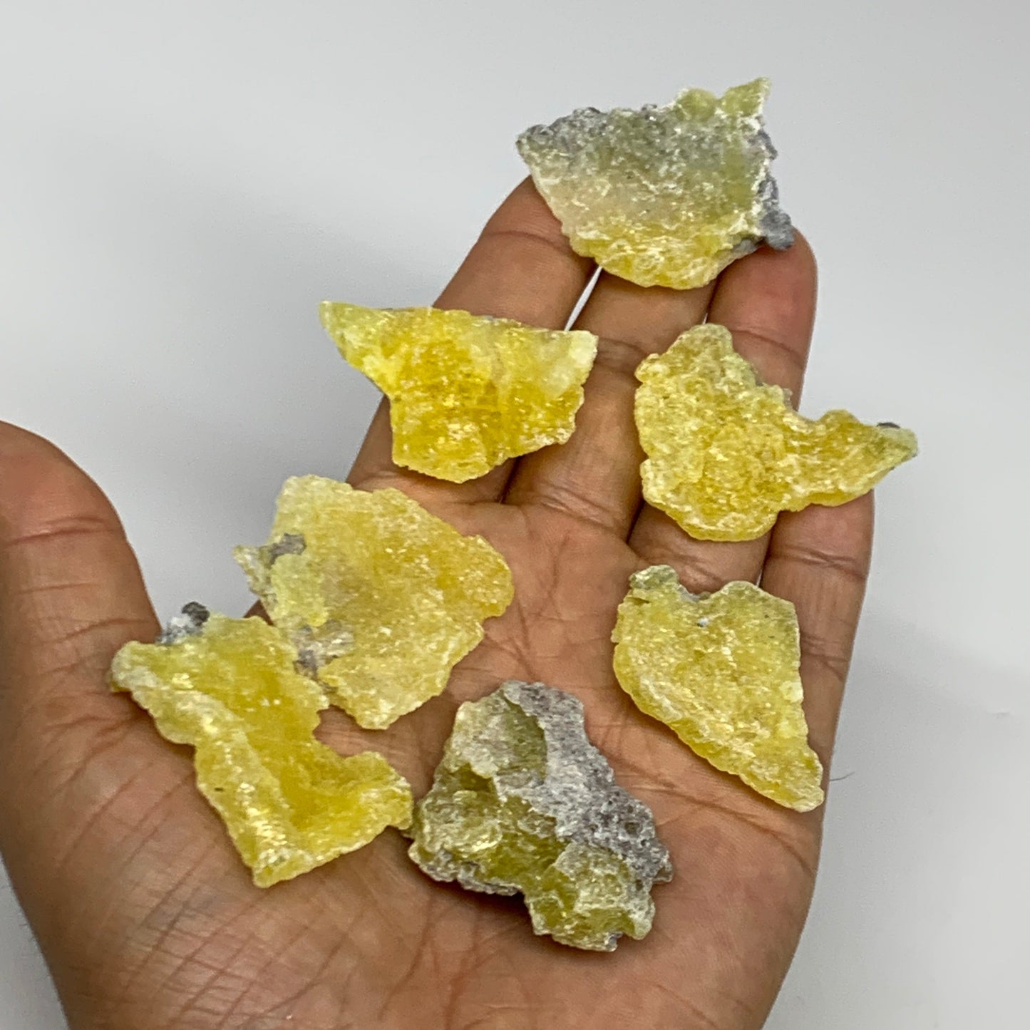 0.71 lbs, 1.3"-1.9", 36pcs, Brucite Crystal Minerals Specimens @Pakistan, B30151