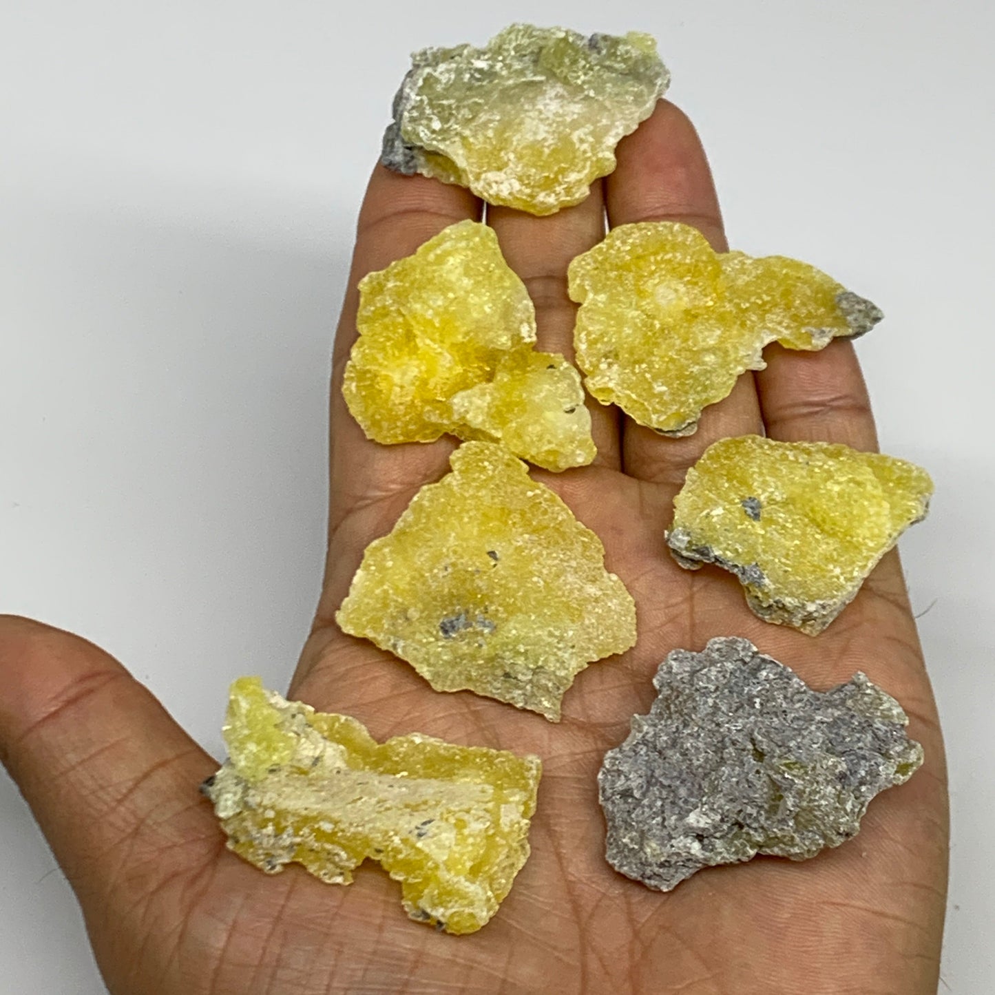 0.71 lbs, 1.3"-1.9", 36pcs, Brucite Crystal Minerals Specimens @Pakistan, B30151