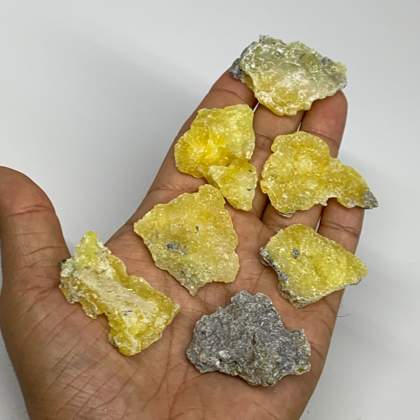 0.71 lbs, 1.3"-1.9", 36pcs, Brucite Crystal Minerals Specimens @Pakistan, B30151