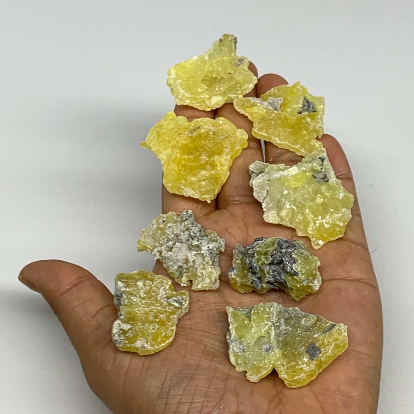0.71 lbs, 1.3"-1.9", 36pcs, Brucite Crystal Minerals Specimens @Pakistan, B30151