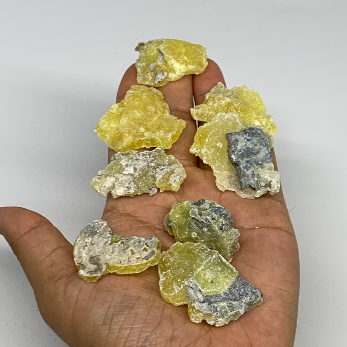0.71 lbs, 1.3"-1.9", 36pcs, Brucite Crystal Minerals Specimens @Pakistan, B30151