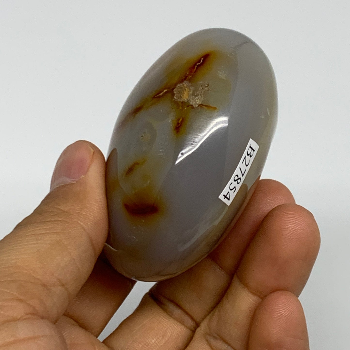 171.8g, 2.4"x2.1"x1.4" Orca Agate Palm-Stone Reiki Energy Crystal Reiki, B27854