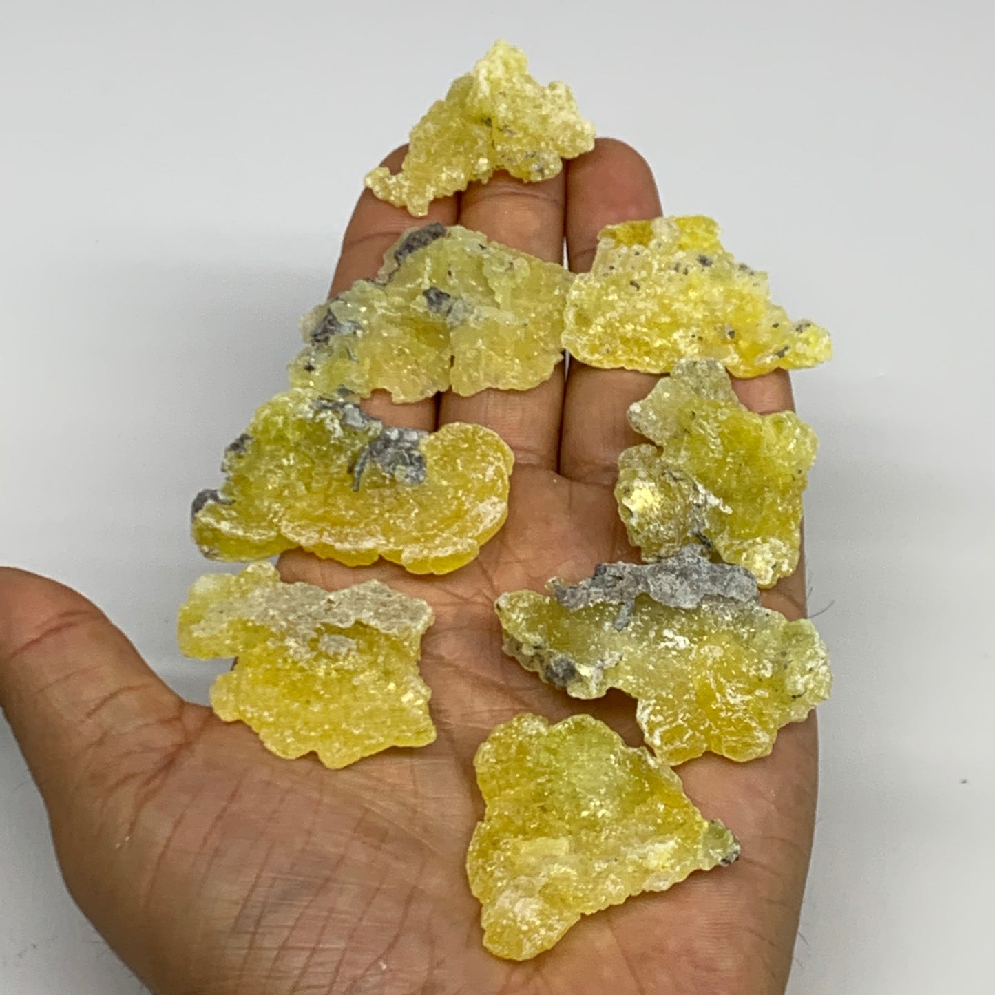 0.71 lbs, 1.3"-1.9", 36pcs, Brucite Crystal Minerals Specimens @Pakistan, B30151