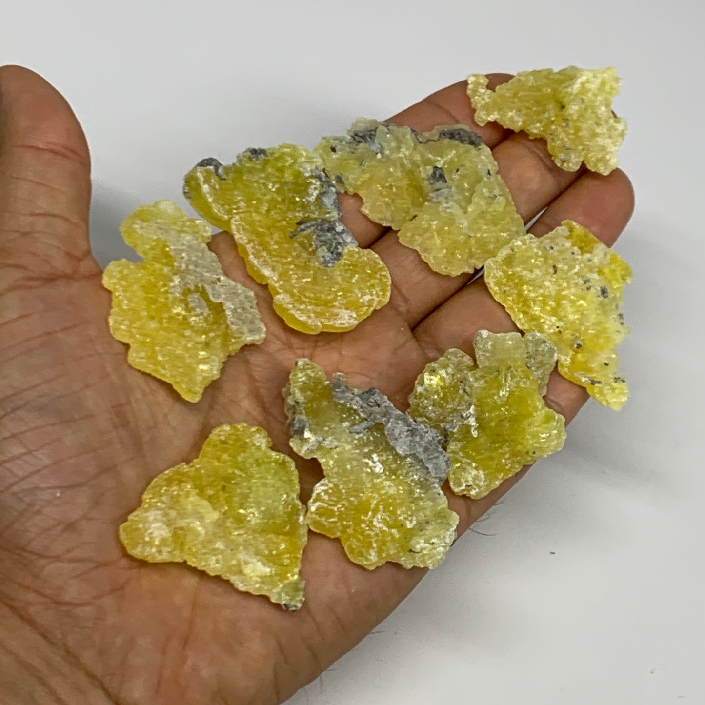 0.71 lbs, 1.3"-1.9", 36pcs, Brucite Crystal Minerals Specimens @Pakistan, B30151