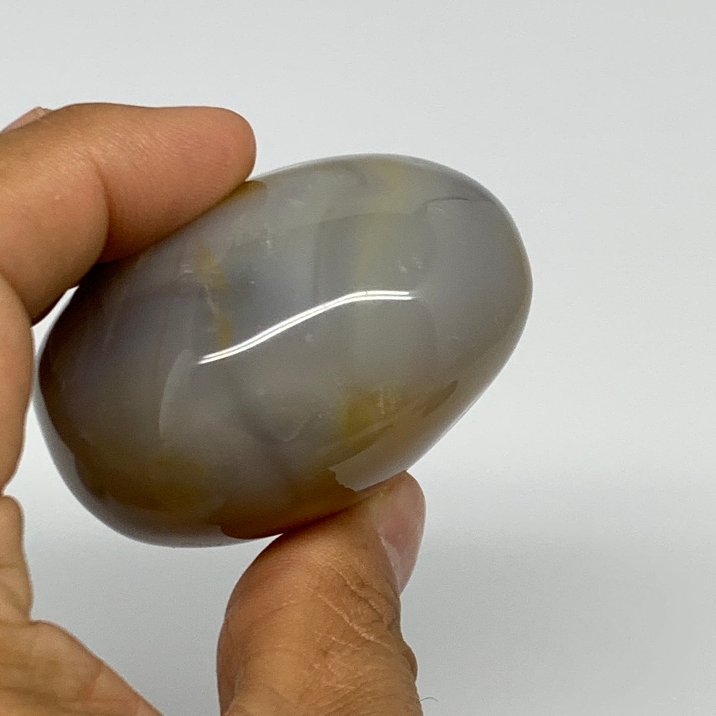 171.8g, 2.4"x2.1"x1.4" Orca Agate Palm-Stone Reiki Energy Crystal Reiki, B27854