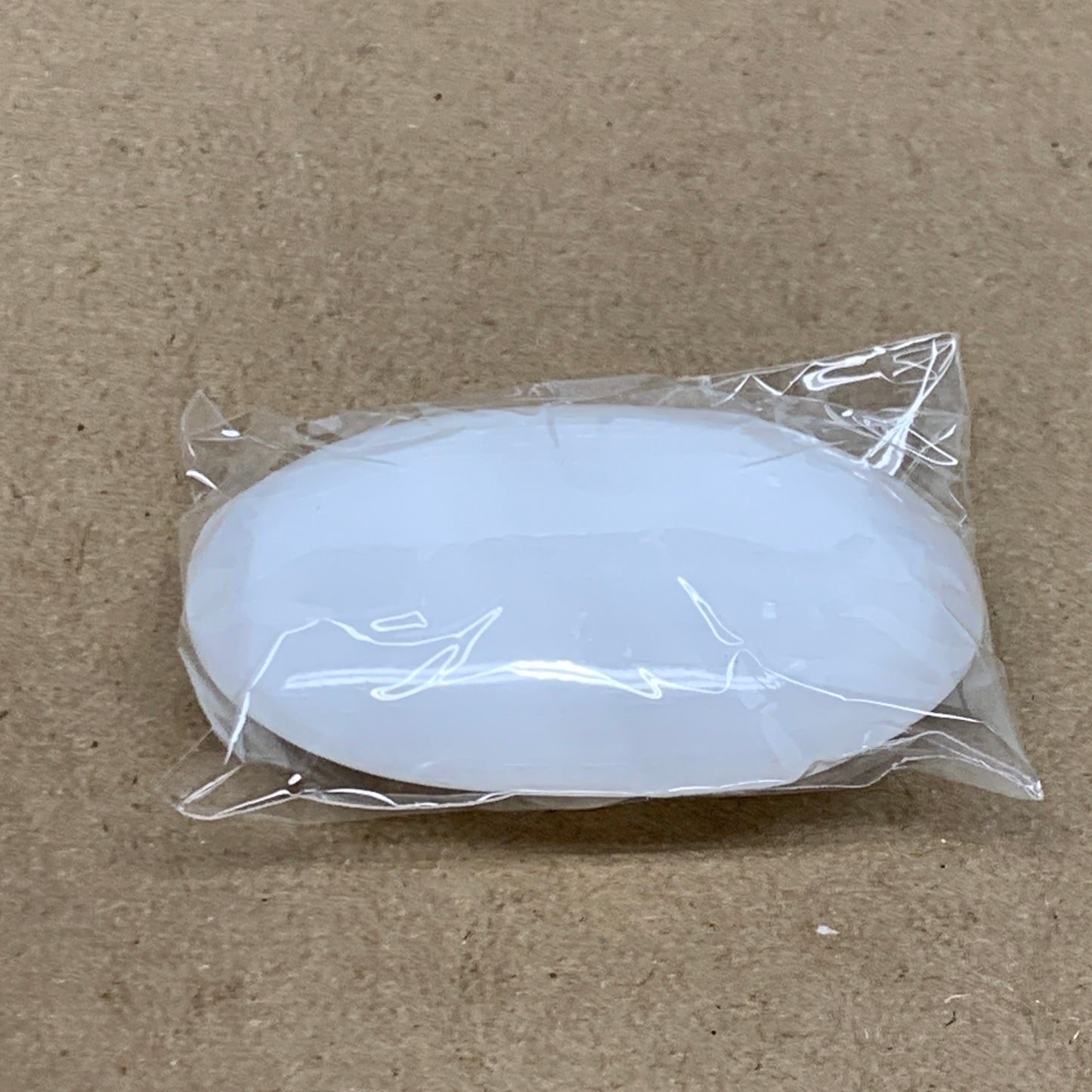 93g, 2.8"x1.9"x0.9", White Selenite Palmstone Crystal Pillow Reiki, B36412