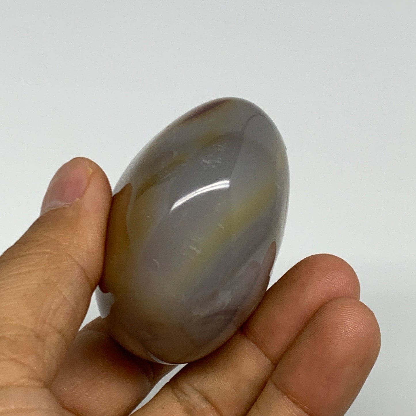 171.8g, 2.4"x2.1"x1.4" Orca Agate Palm-Stone Reiki Energy Crystal Reiki, B27854