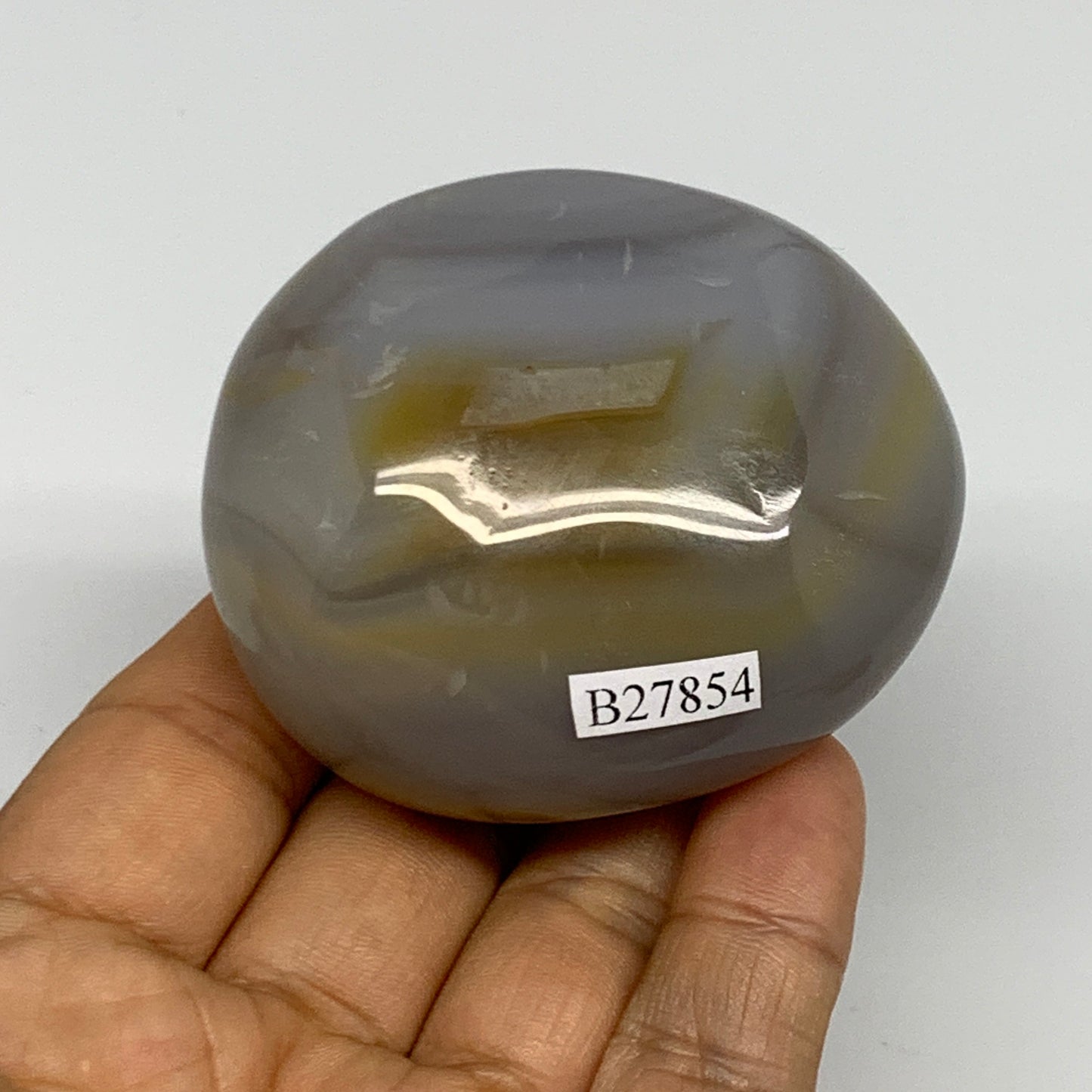 171.8g, 2.4"x2.1"x1.4" Orca Agate Palm-Stone Reiki Energy Crystal Reiki, B27854