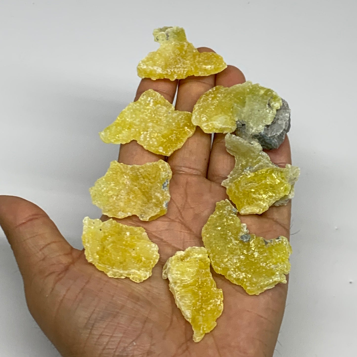 0.71 lbs, 1.3"-1.9", 36pcs, Brucite Crystal Minerals Specimens @Pakistan, B30151