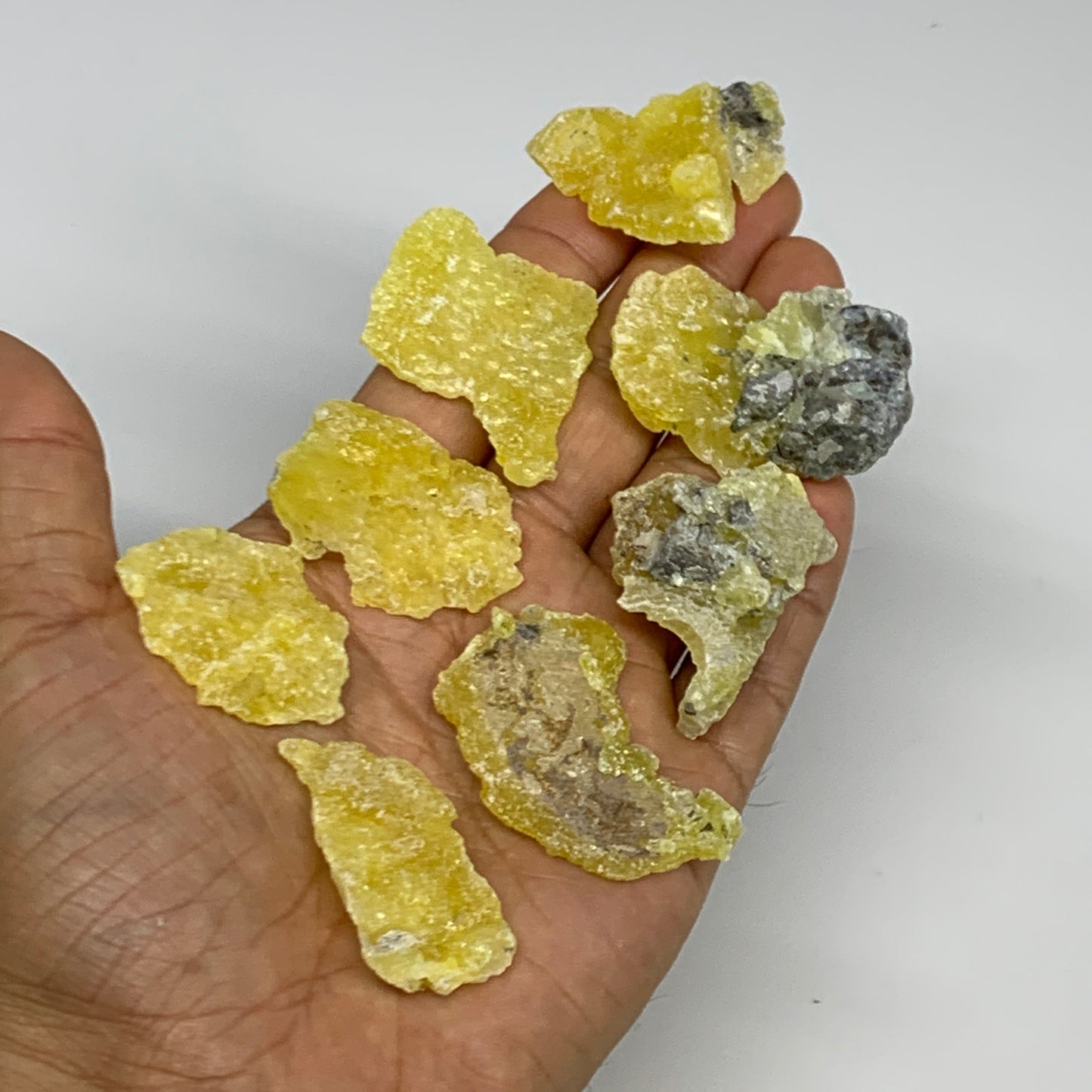 0.71 lbs, 1.3"-1.9", 36pcs, Brucite Crystal Minerals Specimens @Pakistan, B30151