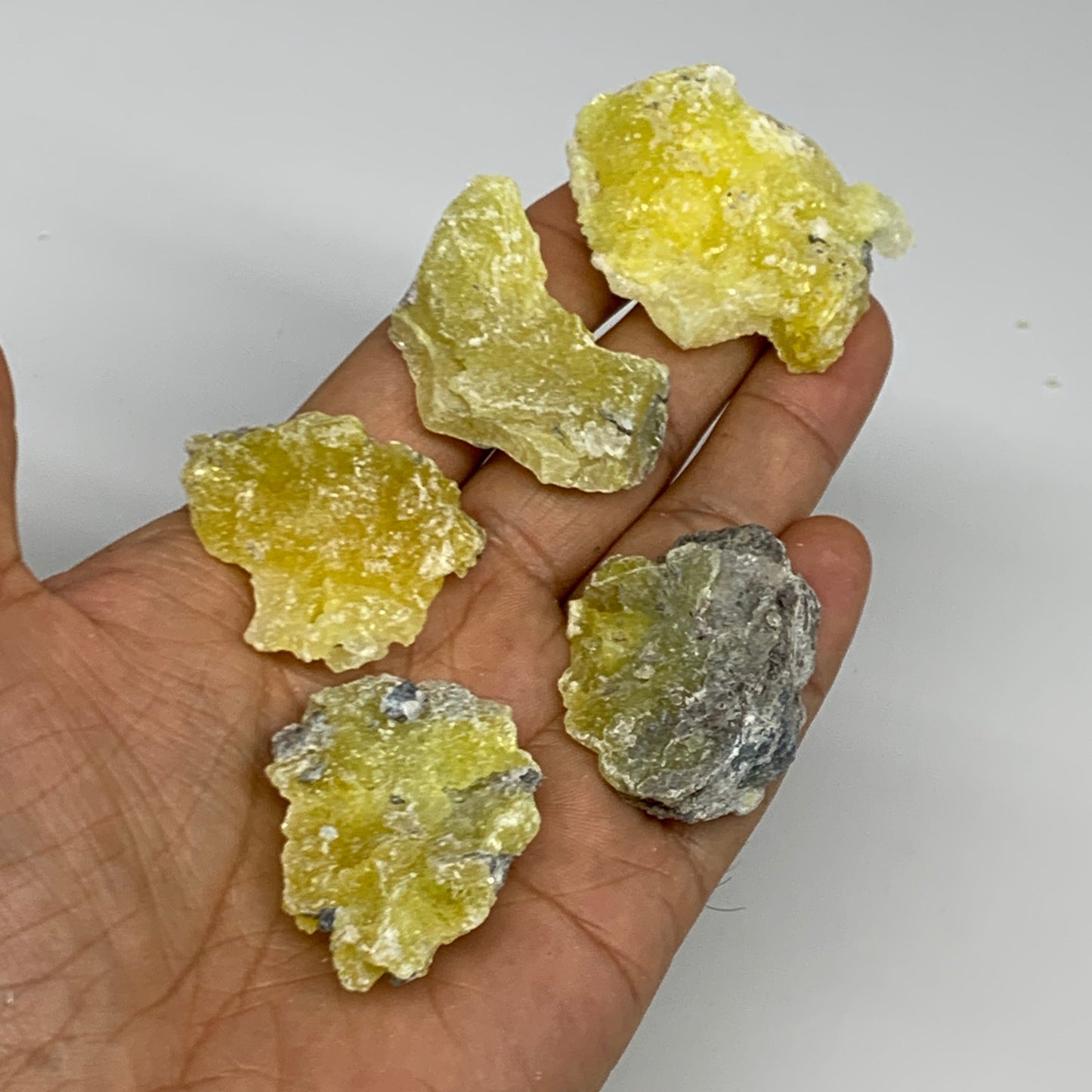 0.71 lbs, 1.3"-1.9", 36pcs, Brucite Crystal Minerals Specimens @Pakistan, B30151