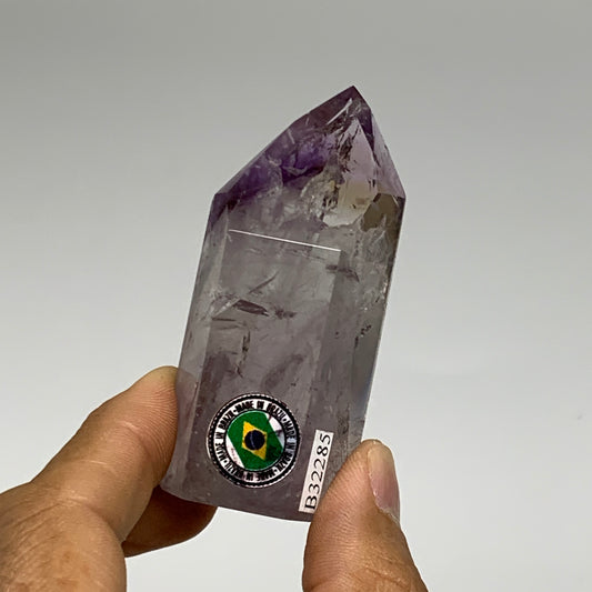 79.4g, 2.7"x1.2"x0.9", Natural Amethyst Tower Point Obelisk @Brazil, B32285