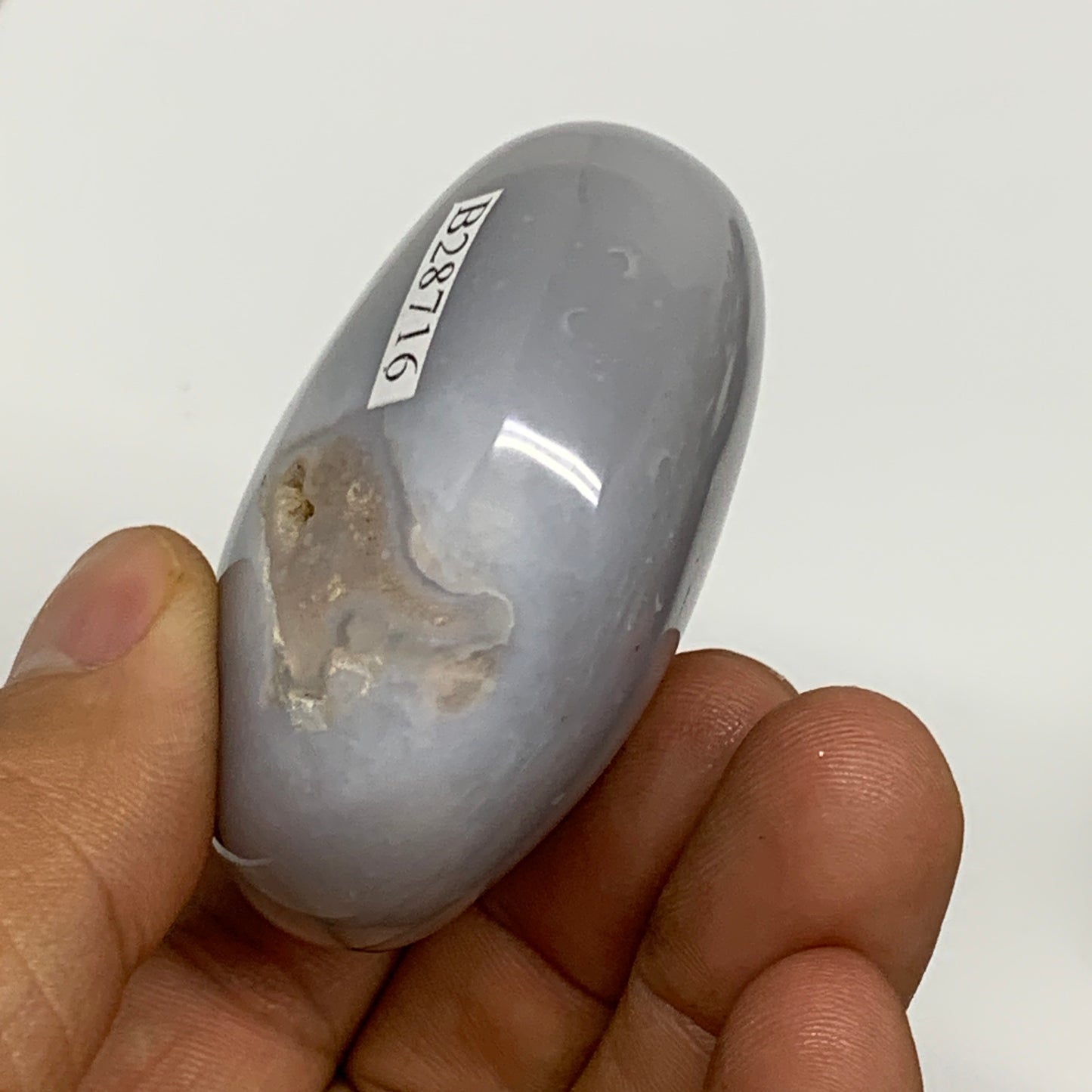 101g, 2.1"x1.9""x1.1" Orca Agate Palm-Stone Reiki Energy Crystal Reiki, B28716