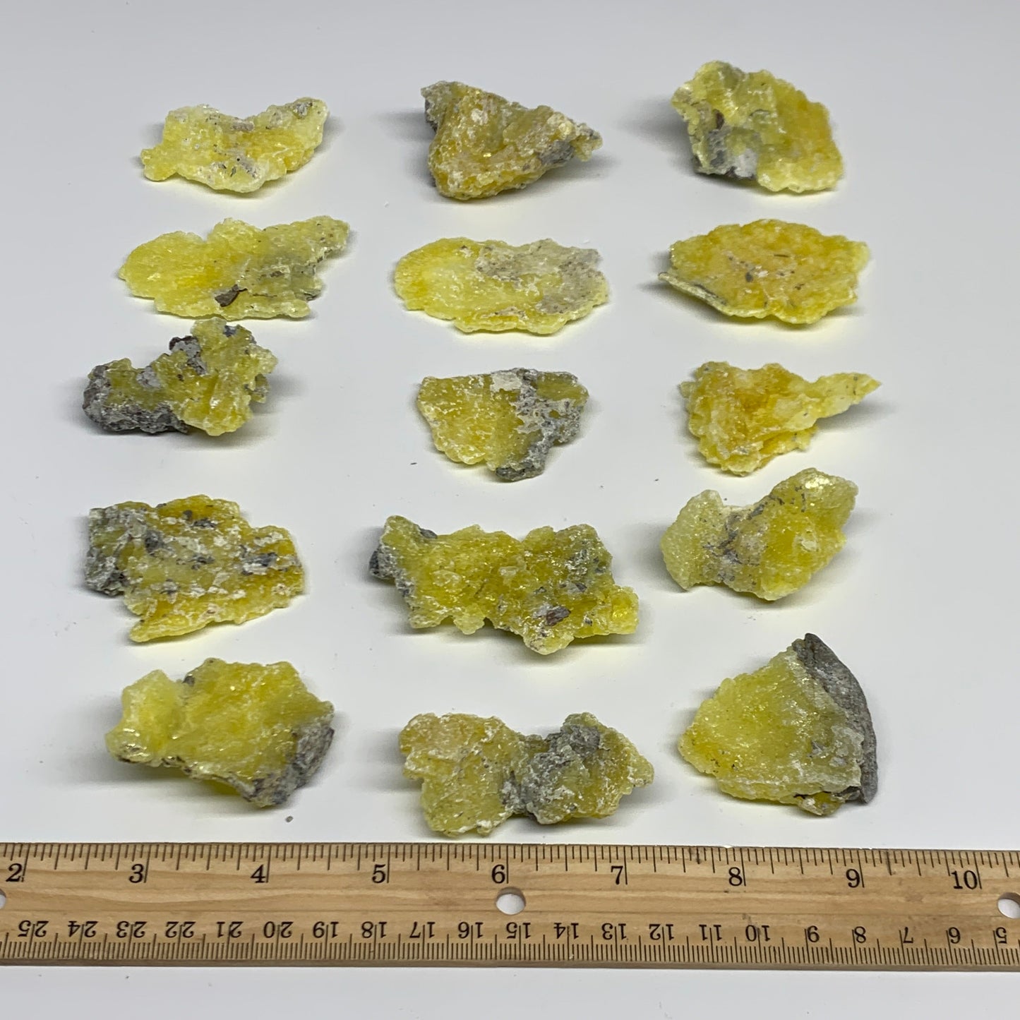 0.59 lbs, 1.7"-2.6", 15pcs, Brucite Crystal Minerals Specimens @Pakistan, B30152