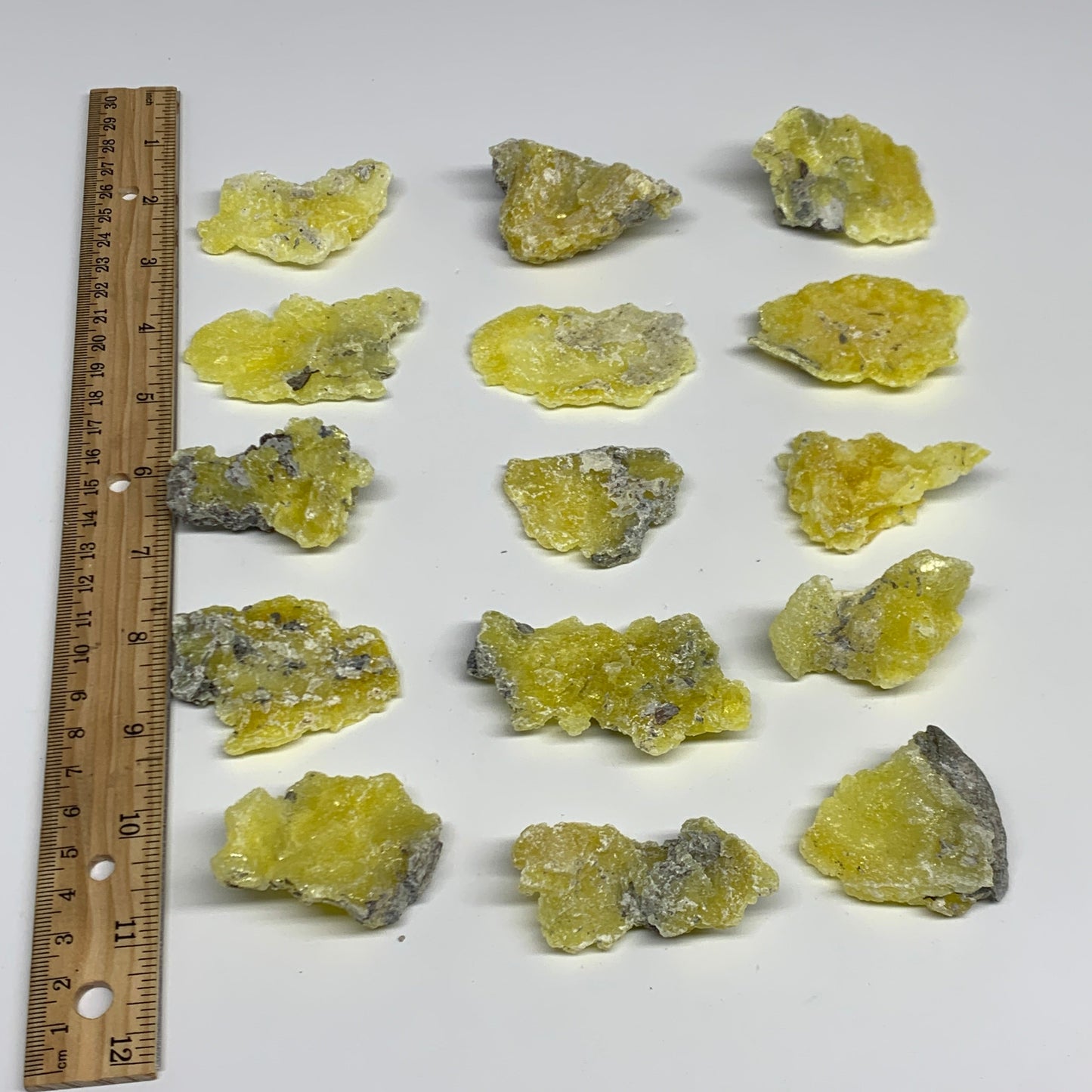 0.59 lbs, 1.7"-2.6", 15pcs, Brucite Crystal Minerals Specimens @Pakistan, B30152
