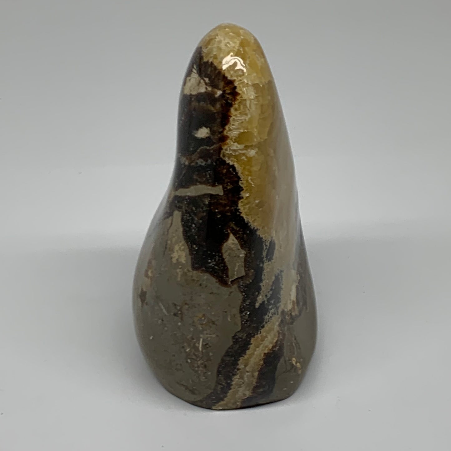 1.12 lbs, 4.2"x2.8"x2", Septarian Nodules Freeform Polished Crystal, B37392