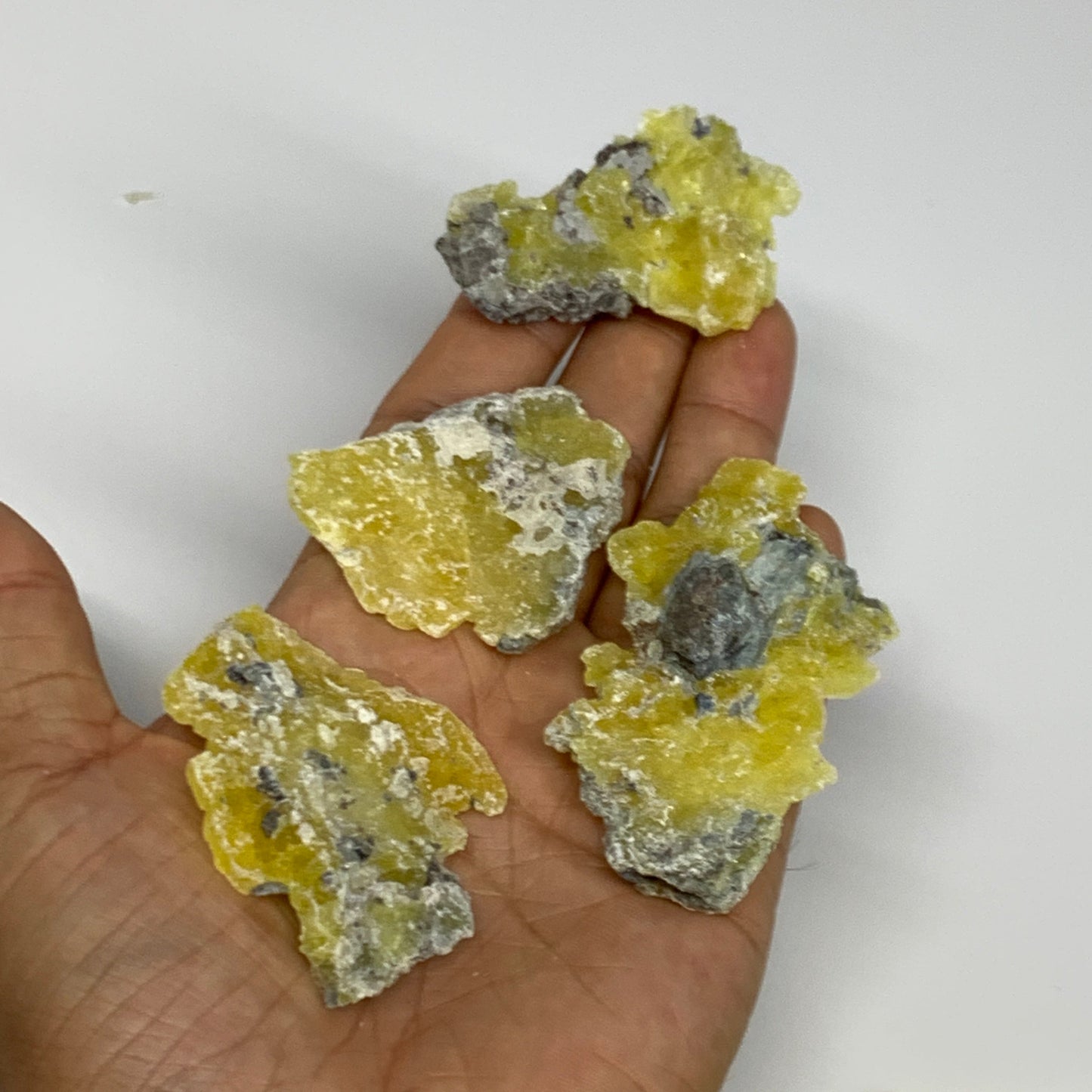 0.59 lbs, 1.7"-2.6", 15pcs, Brucite Crystal Minerals Specimens @Pakistan, B30152