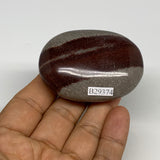 96.8g, 2.4"x1.7"x1", Narmada Shiva Lingam Palm-Stone Polished, B29374