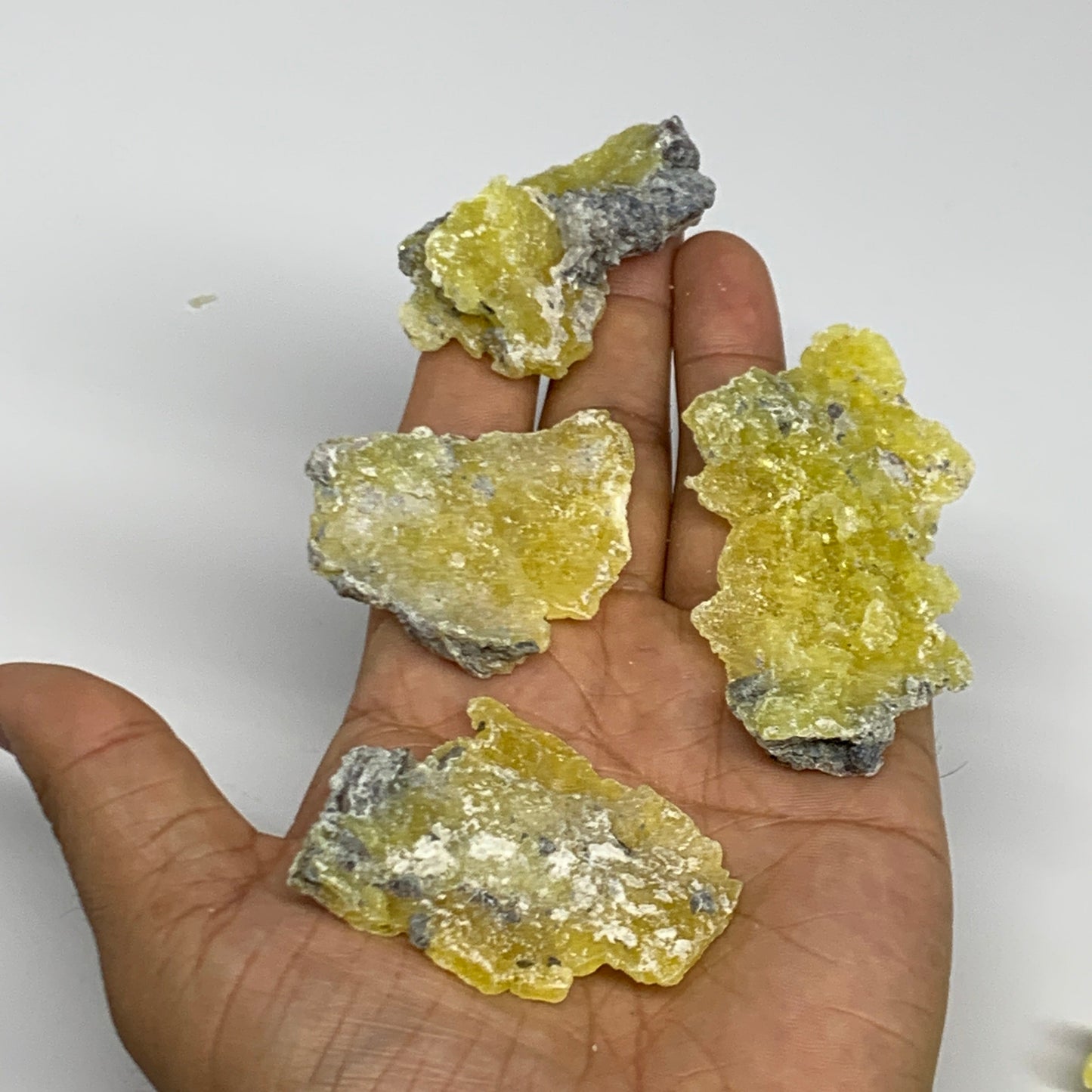 0.59 lbs, 1.7"-2.6", 15pcs, Brucite Crystal Minerals Specimens @Pakistan, B30152