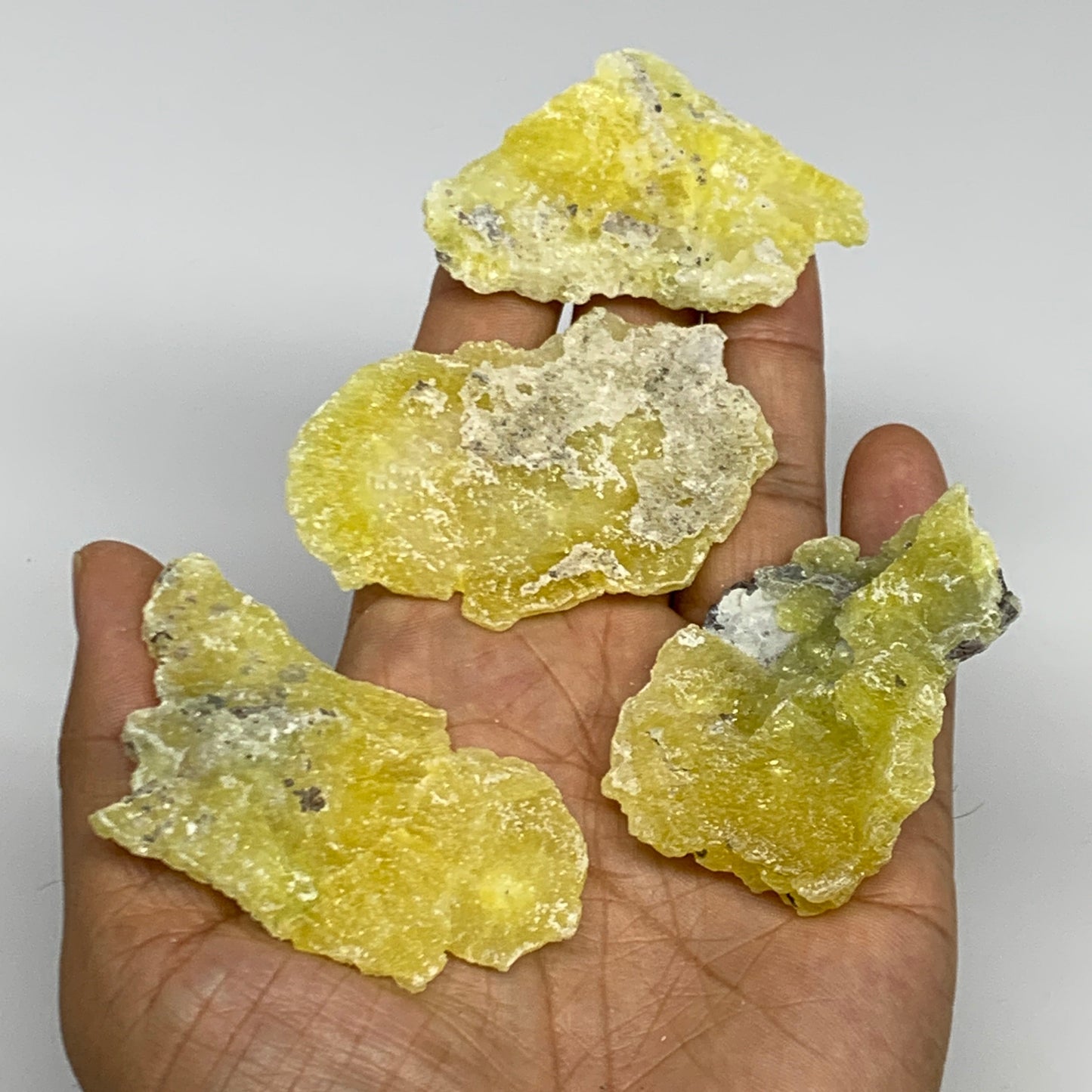 0.59 lbs, 1.7"-2.6", 15pcs, Brucite Crystal Minerals Specimens @Pakistan, B30152
